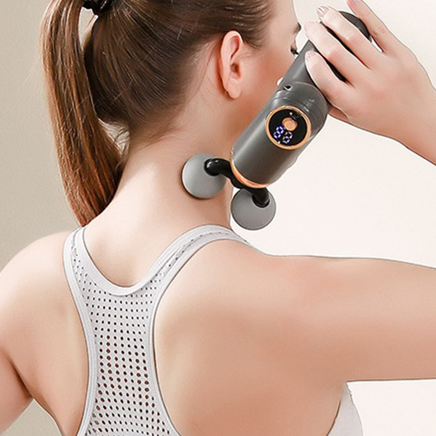 Portable Mini Double Heads Massage Gun 3