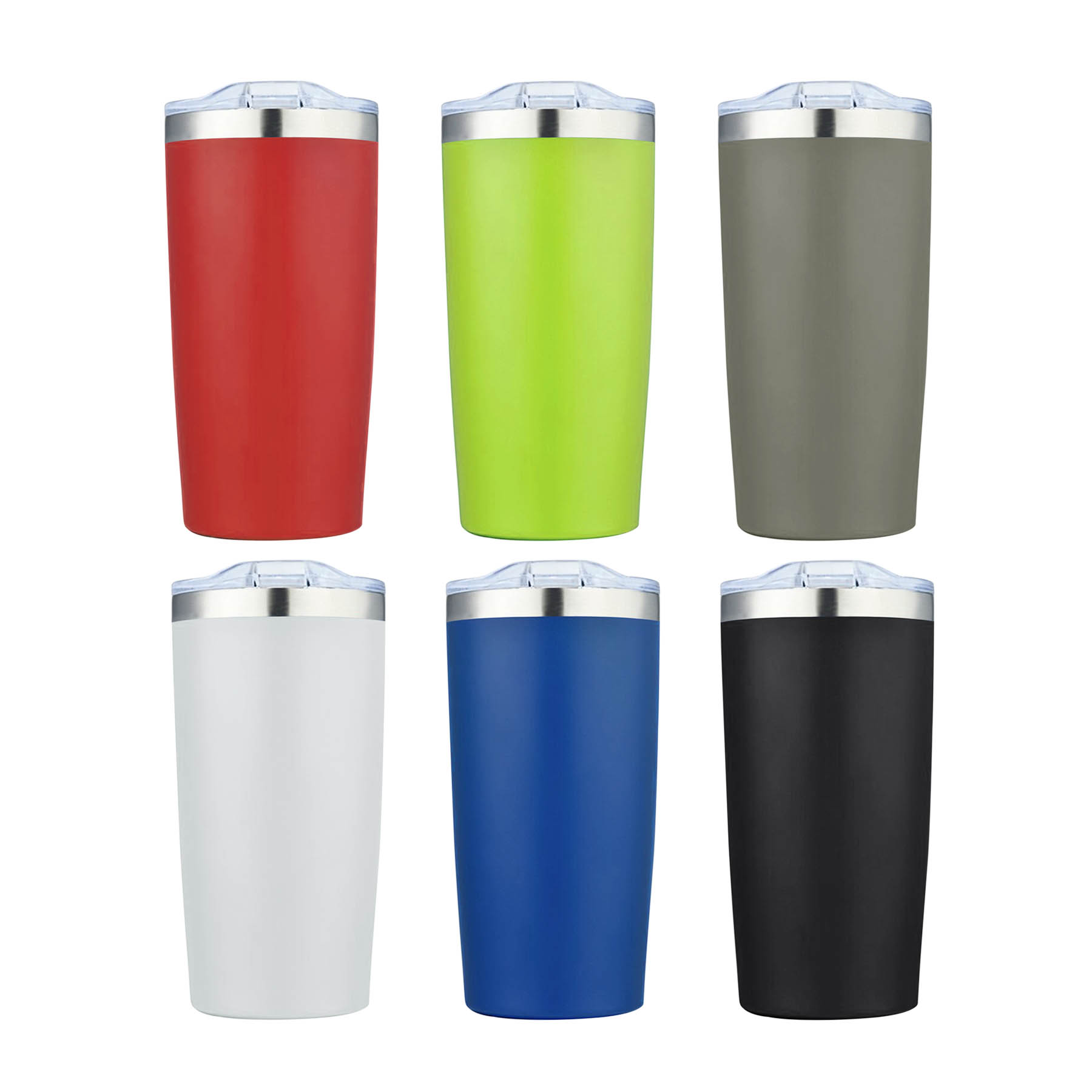 20 oz. Silver Rim Double Wall Vacuum Tumbler Water Bottle 4