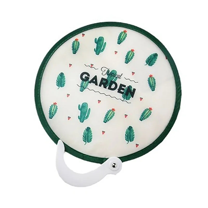 Custom round foldable frisbee fan 7