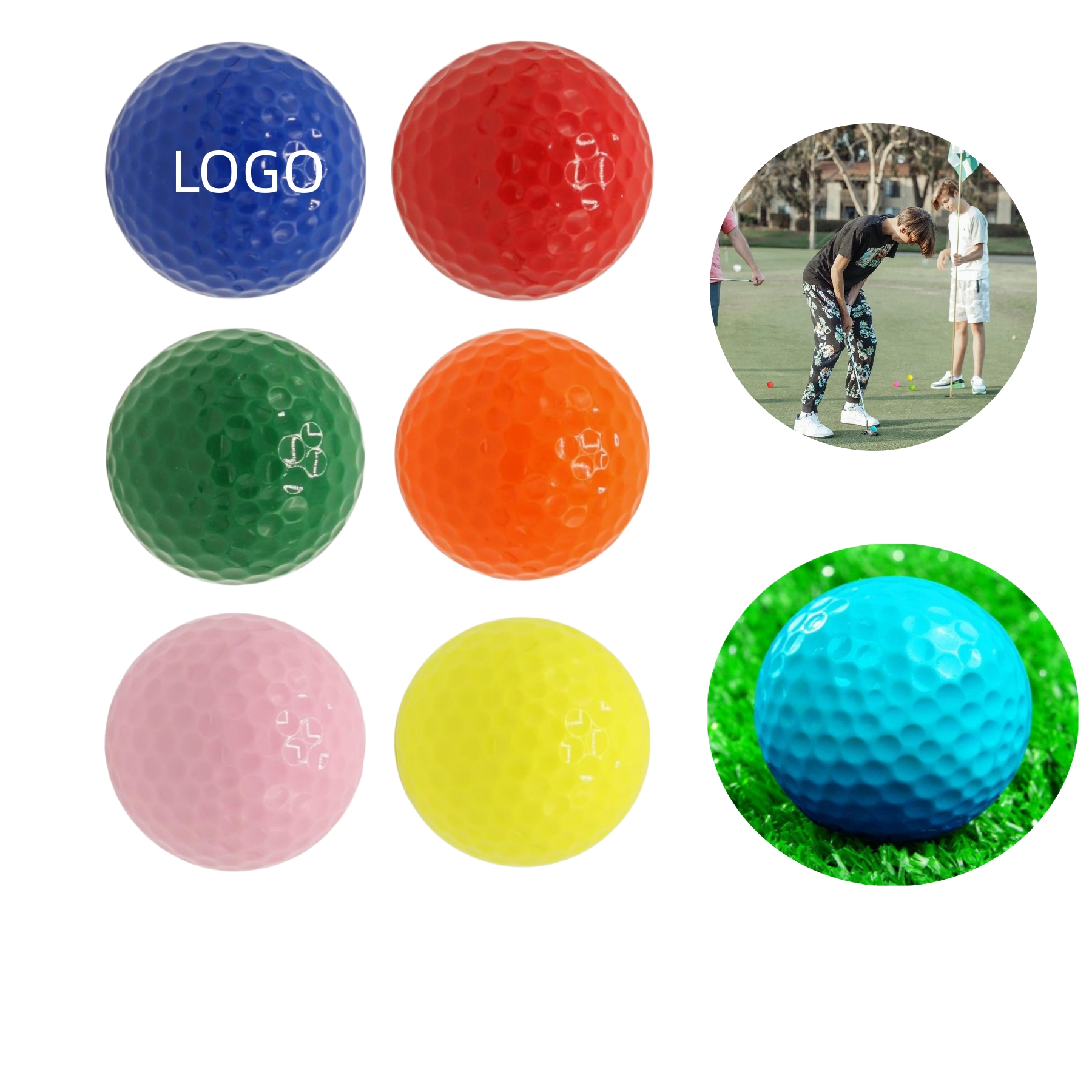Colored Mini Golf Balls 1