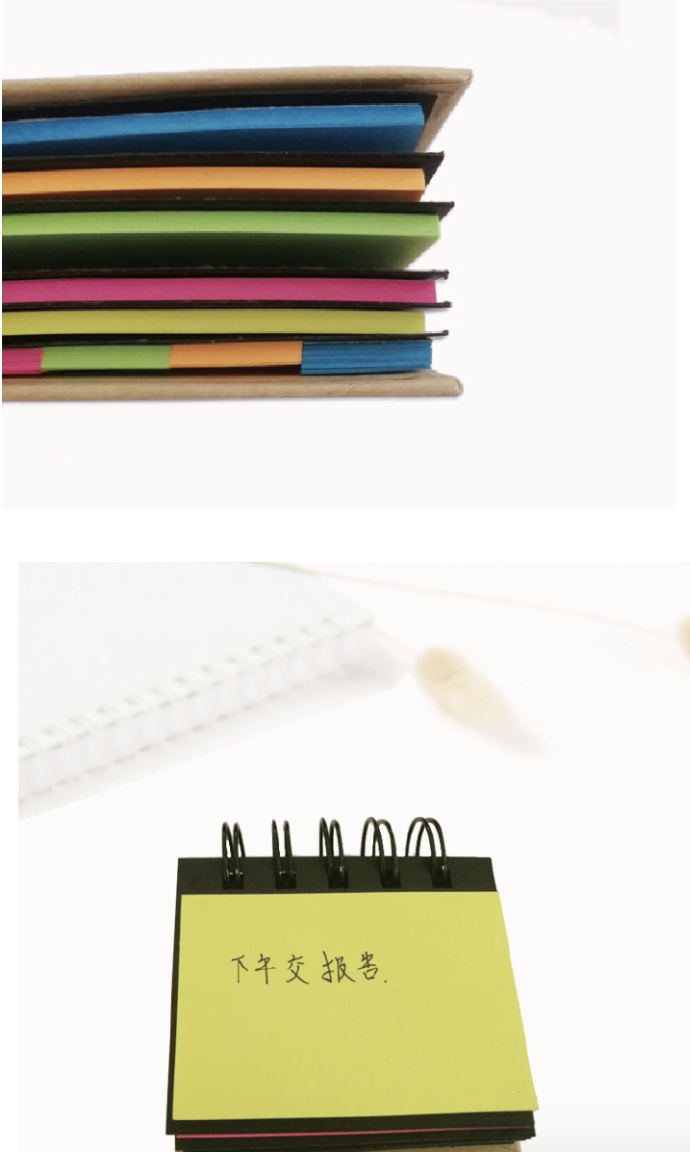 Kraft Cover Mini Notebook with Sticky Notes 5