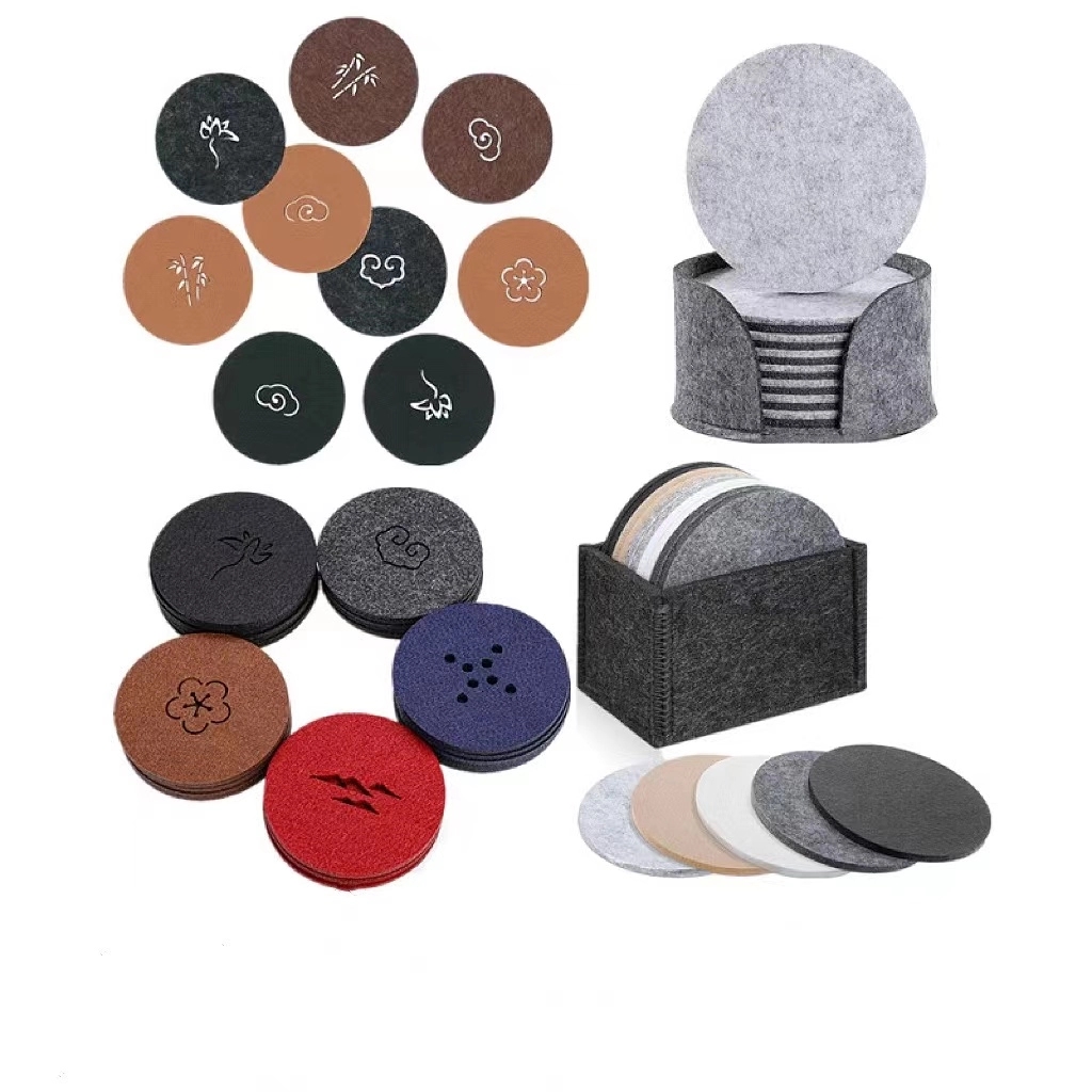 High Quality Round Felt Drink Coasters 5