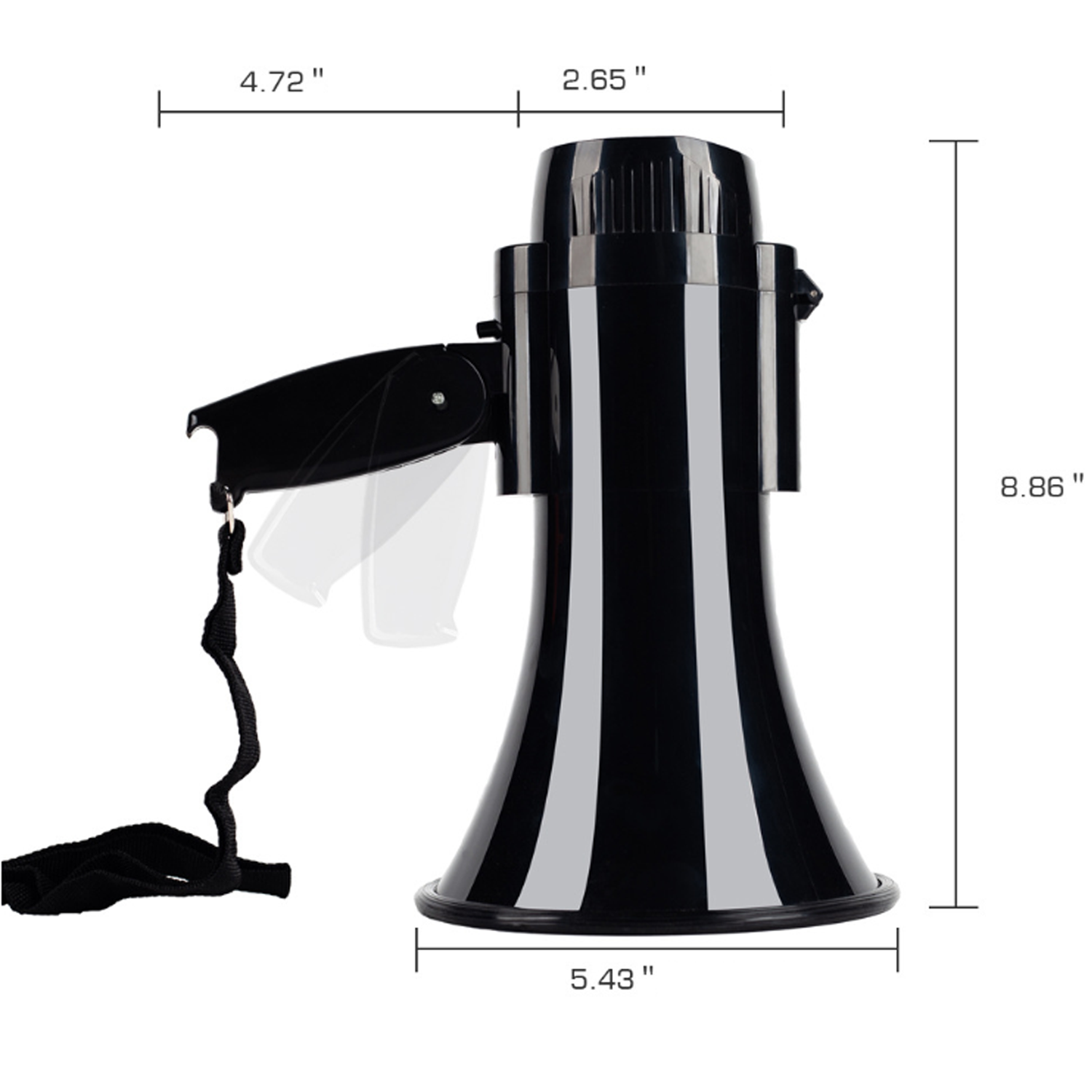30W recording and amplification handheld loudspeaker 4
