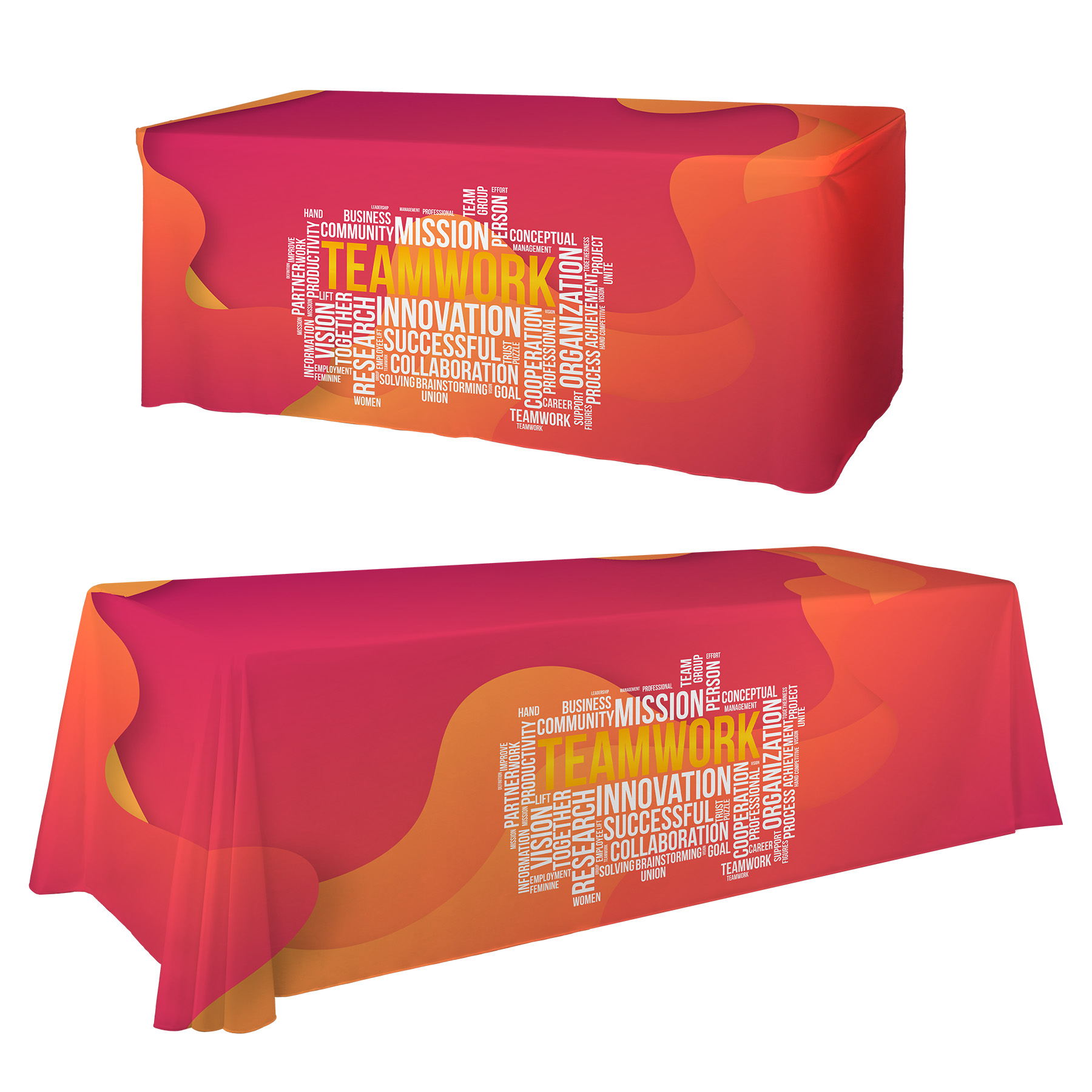 6'/8' Convertible Premium Table Throw (Full Color Dye Sublimation) 15