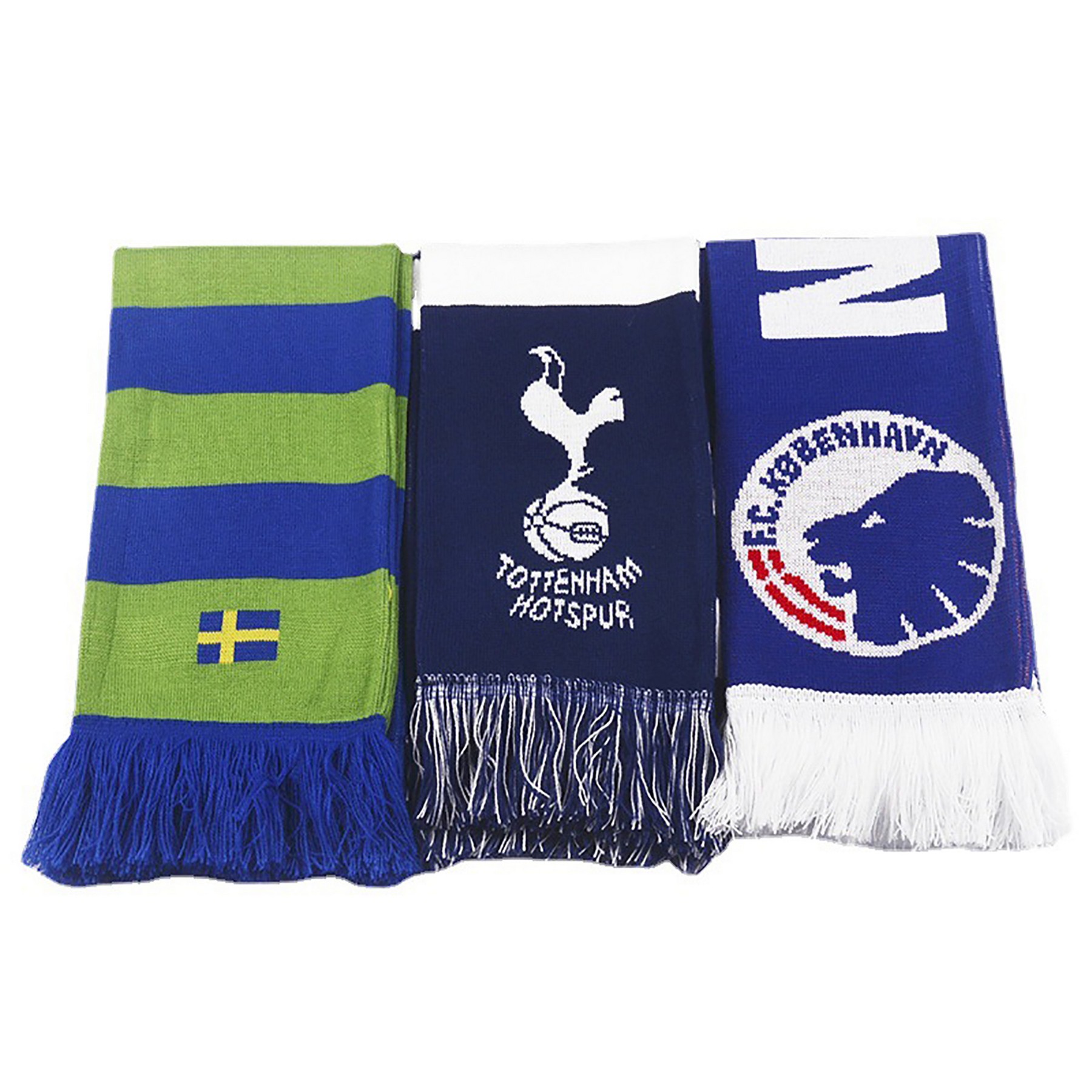 Knitted Scarf/Stadium Knit Scarf Soccer Scarves With Fringe 3