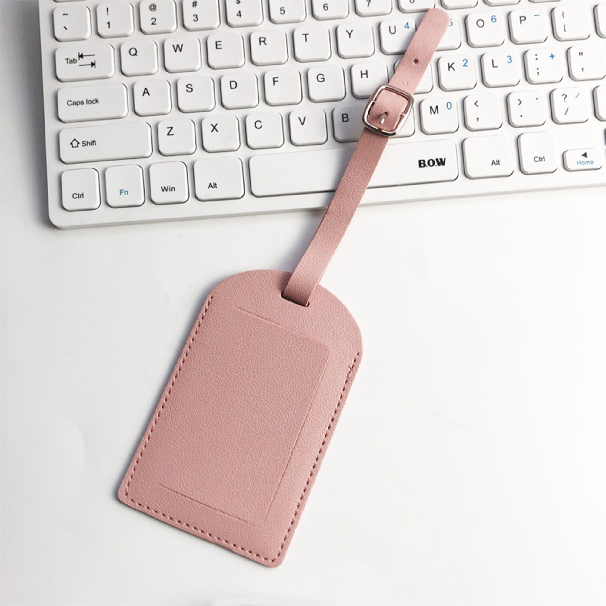 Vegan Leather Flip Open Luggage Tag 7