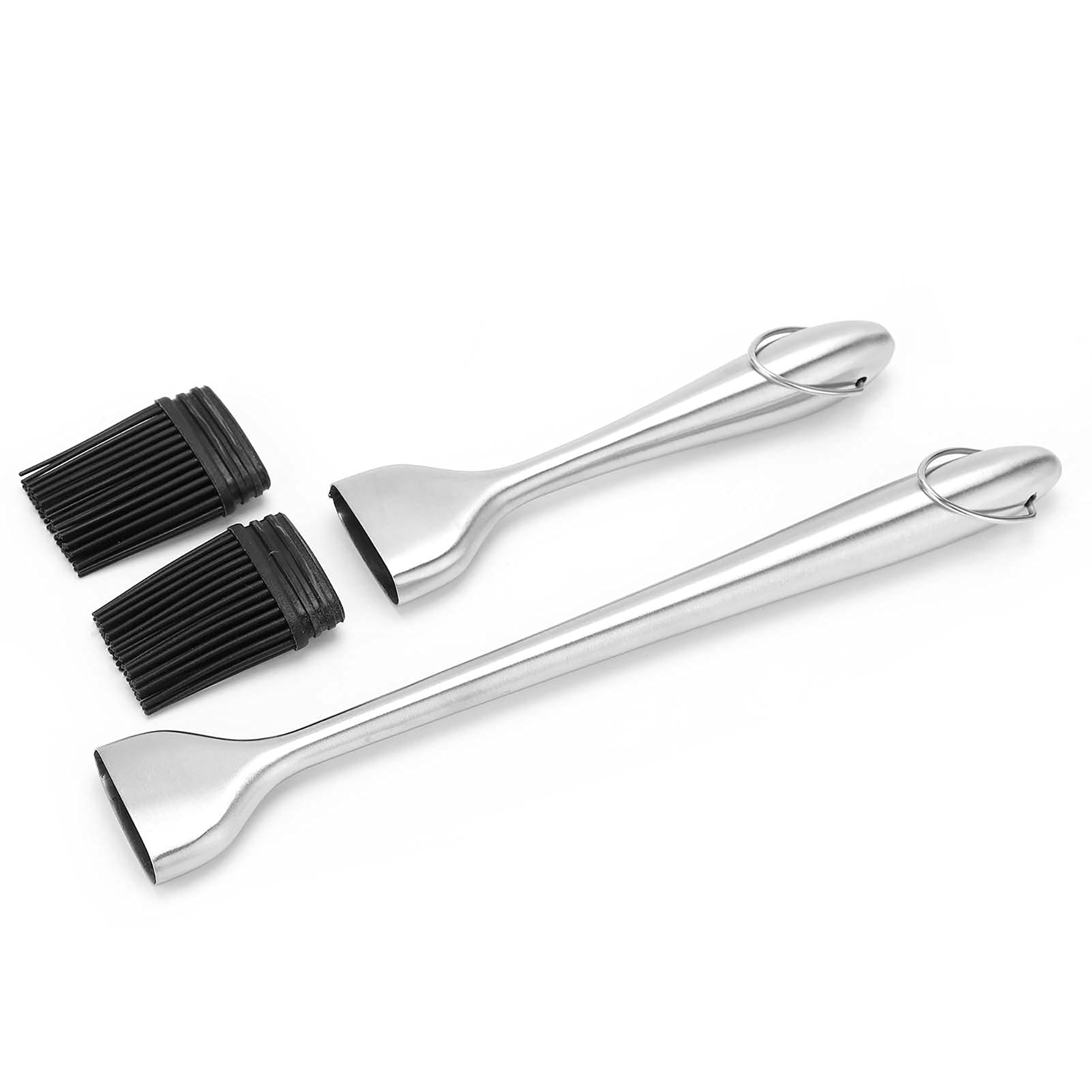 Stainless Steel BBQ Oil Brush with Heat-Resistant Silicone Head 6
