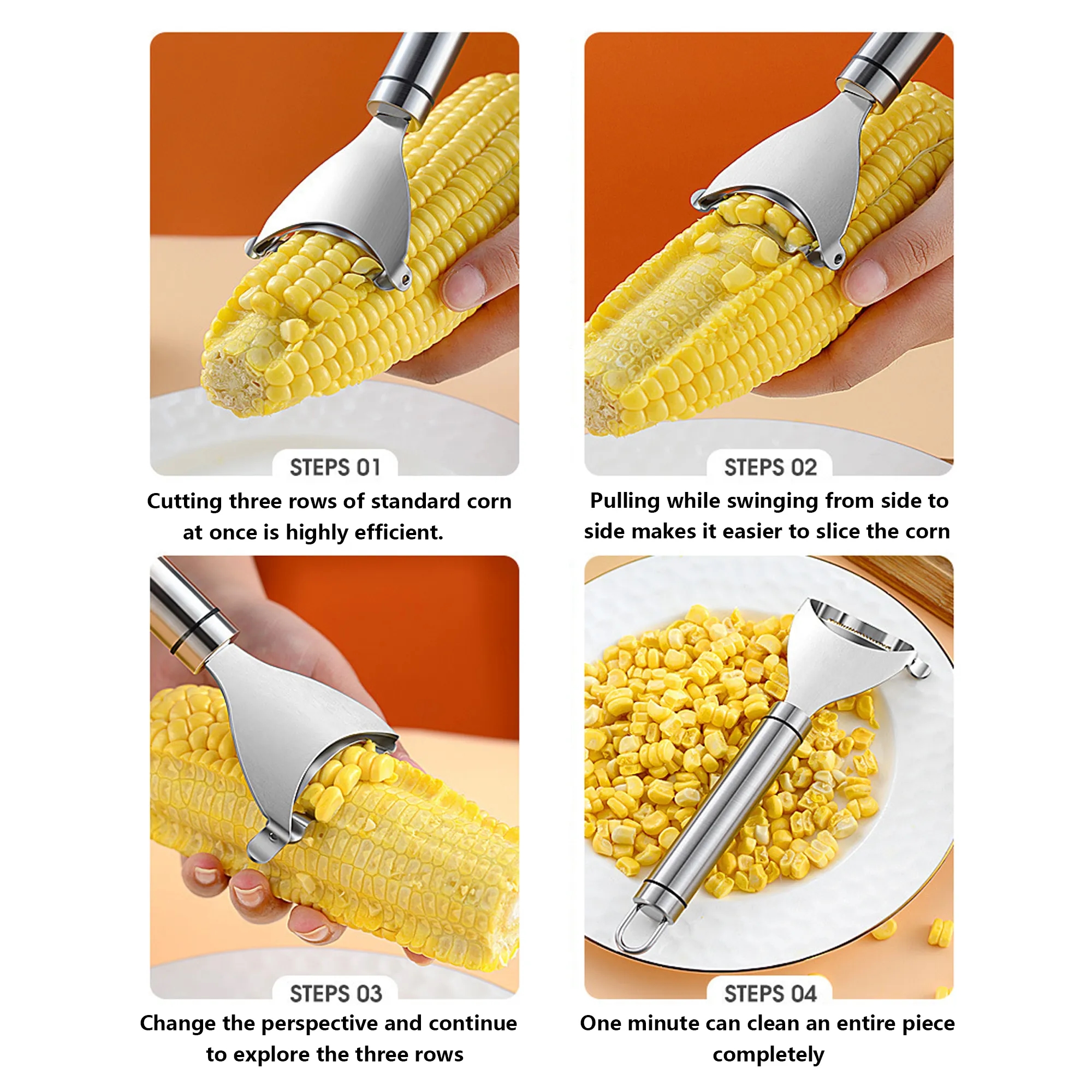 Stainless Steel Corn Stripper 4
