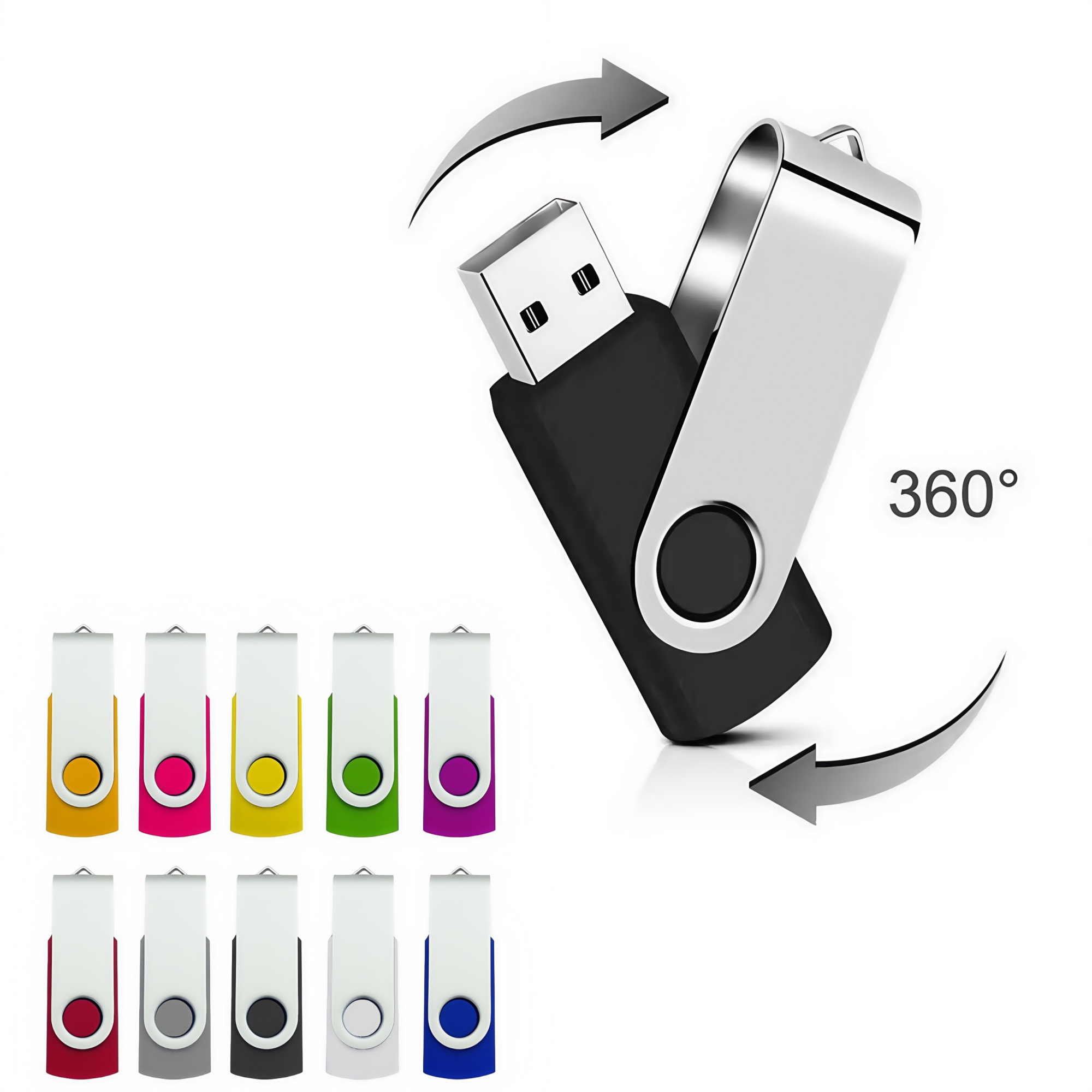 MOQ 10pcs Swivel USB Flash Drive 1