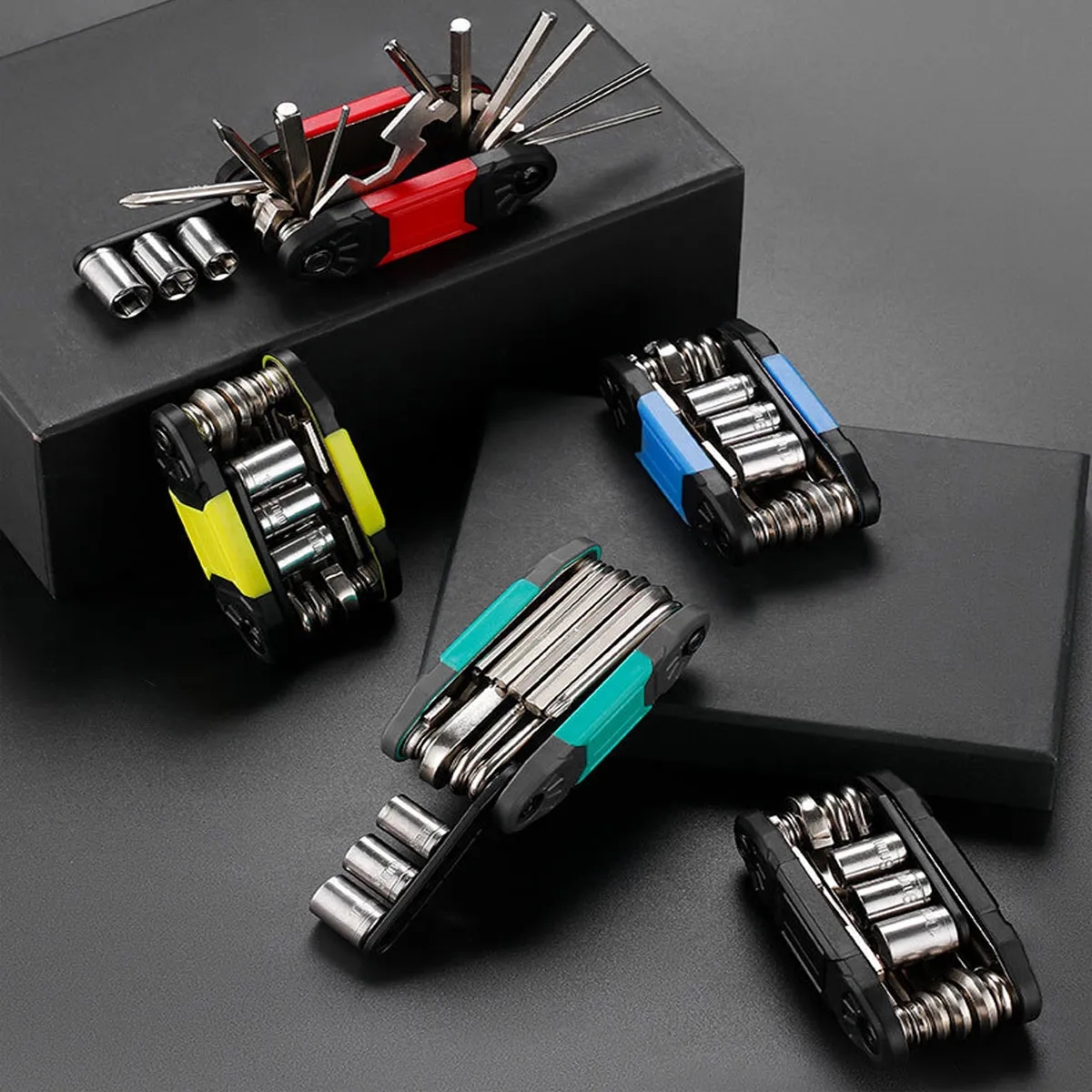 Multi Tool Folding Repair Kit With Hex Wrenches And Sockets 4