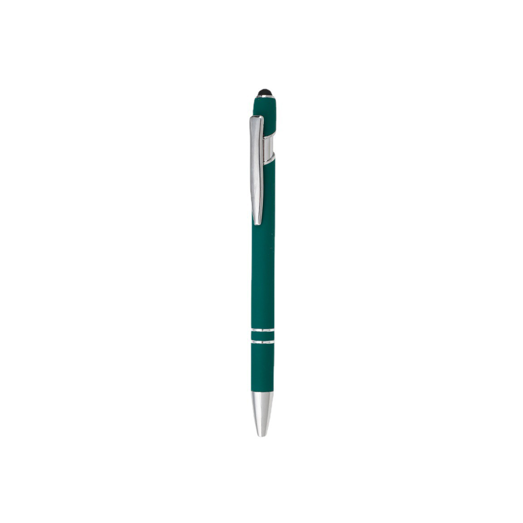 Aluminum Stylus Pen With Rubberized Finish And Plunger Action 16