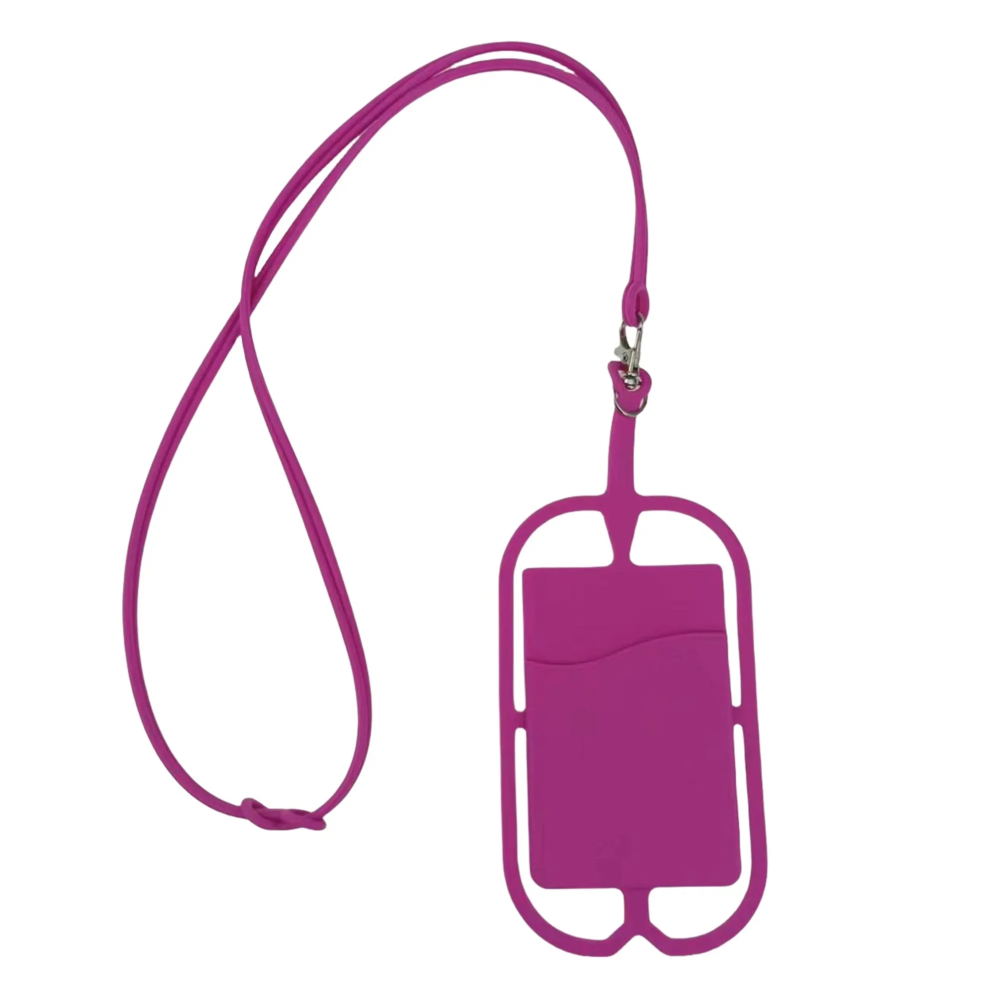 Silicone Card Slot with Lanyard Phone Holder 3