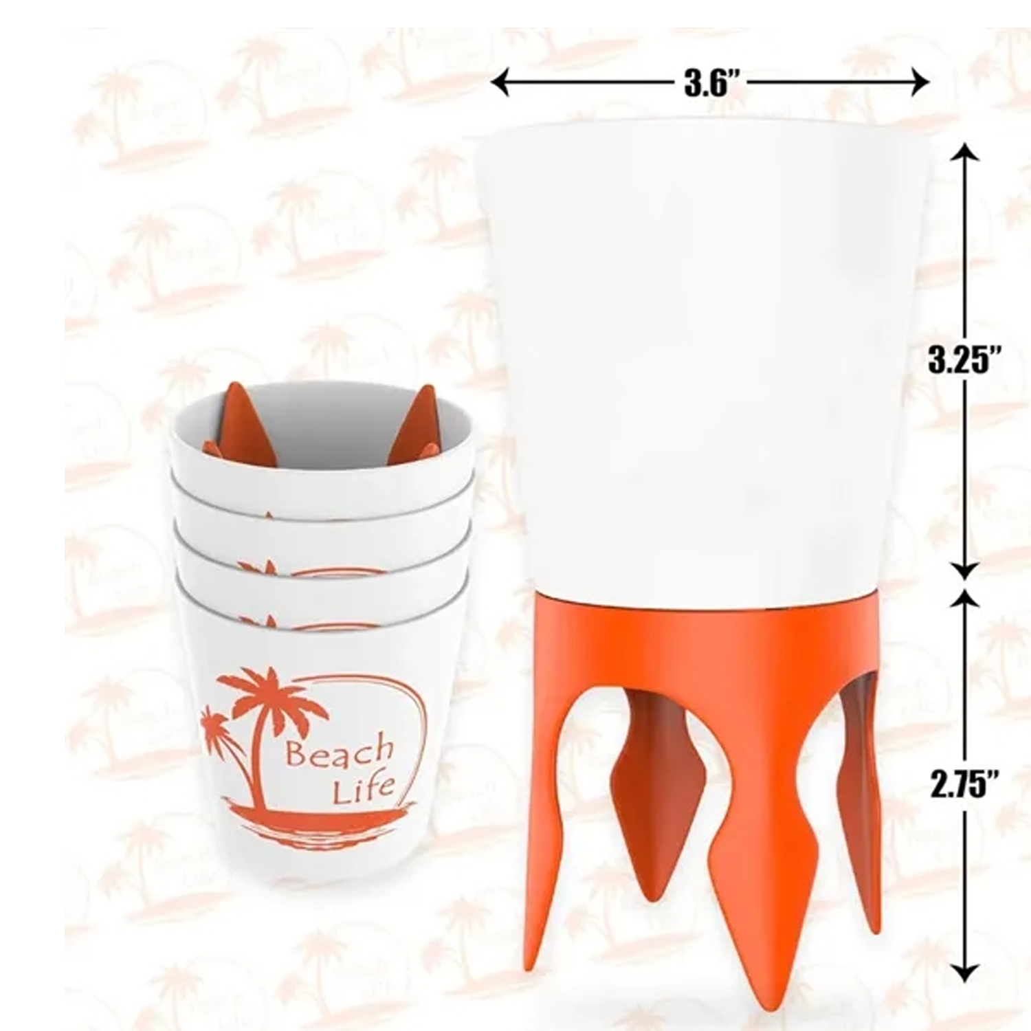 Plastic Beach Cup Holder 3