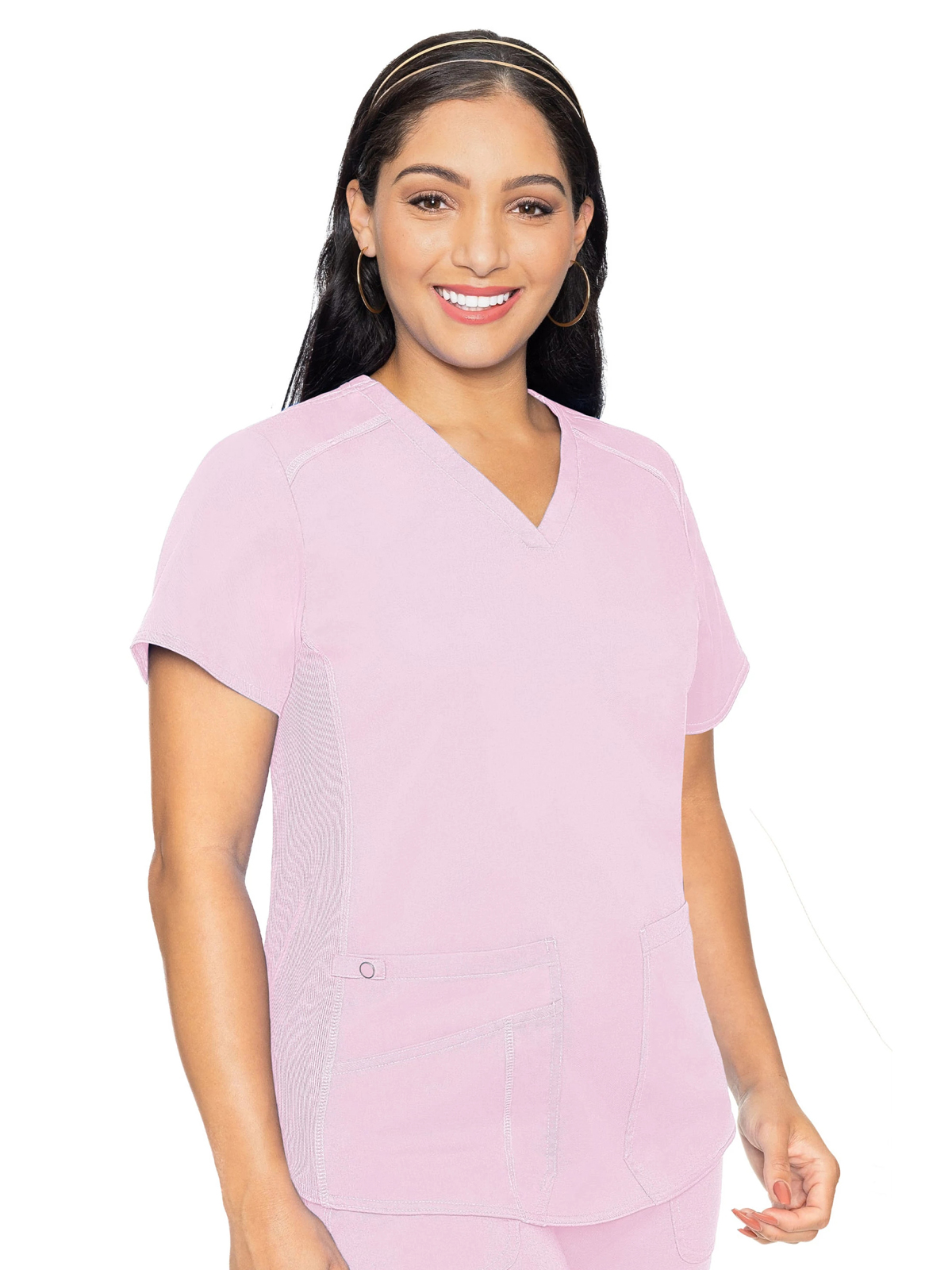 Med Couture - MC Touch - Women's 4-Pocket V-Neck Shirttail Top 29