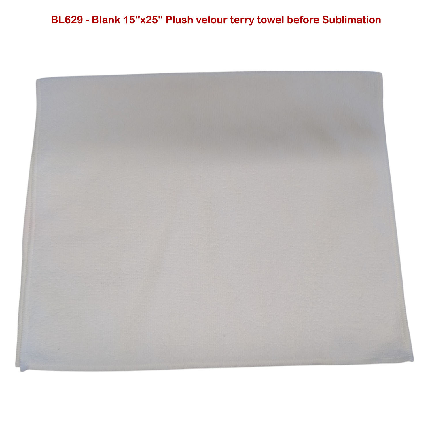 Gym, Workout, Fitness Towel in Plush and Soft Velour Terry Cotton Blend, 15x25, Sublimated 1 side. 3