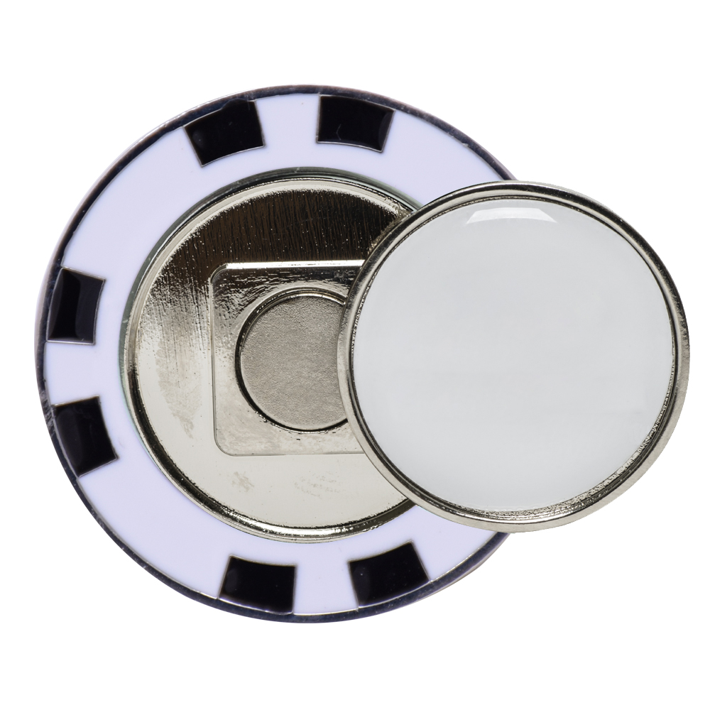 Metal Poker Chip with Removable Ball Marker 9