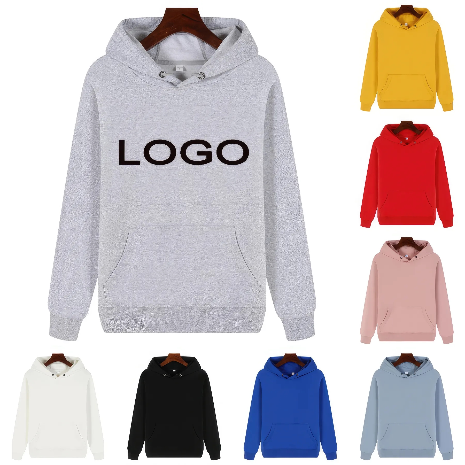 Custom Hooded Pullover Hoodie, custom hoodie or sweatshirt with logo imprint 2