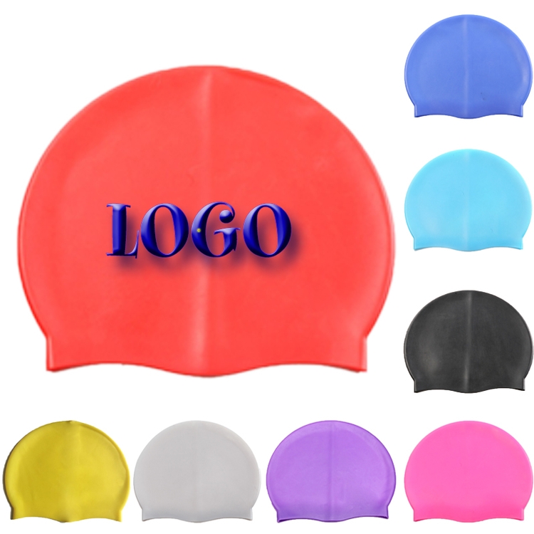 Waterproof Adult Sports Silicone Swim Cap 2