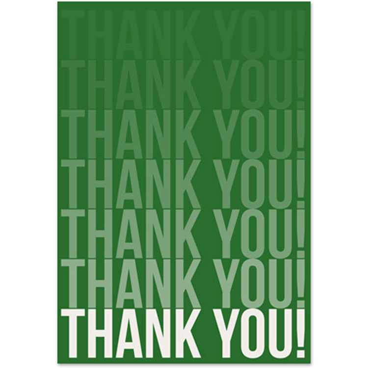 Thank You Words Greeting Card 2