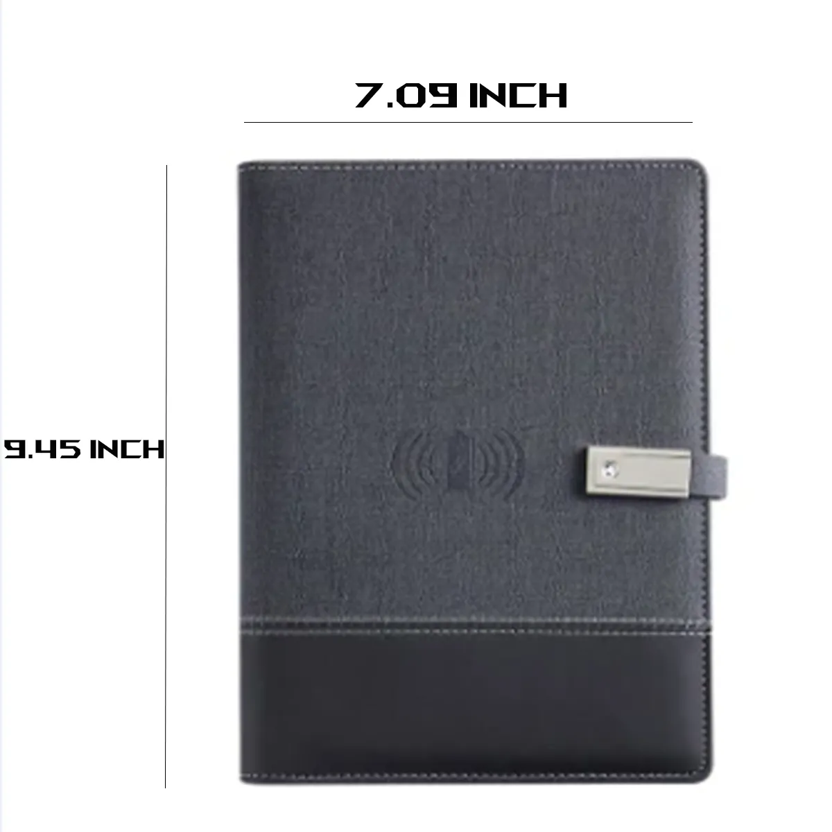 8000mAh Wireless Mobile Power Loose-Leaf Discbound Notebook 3
