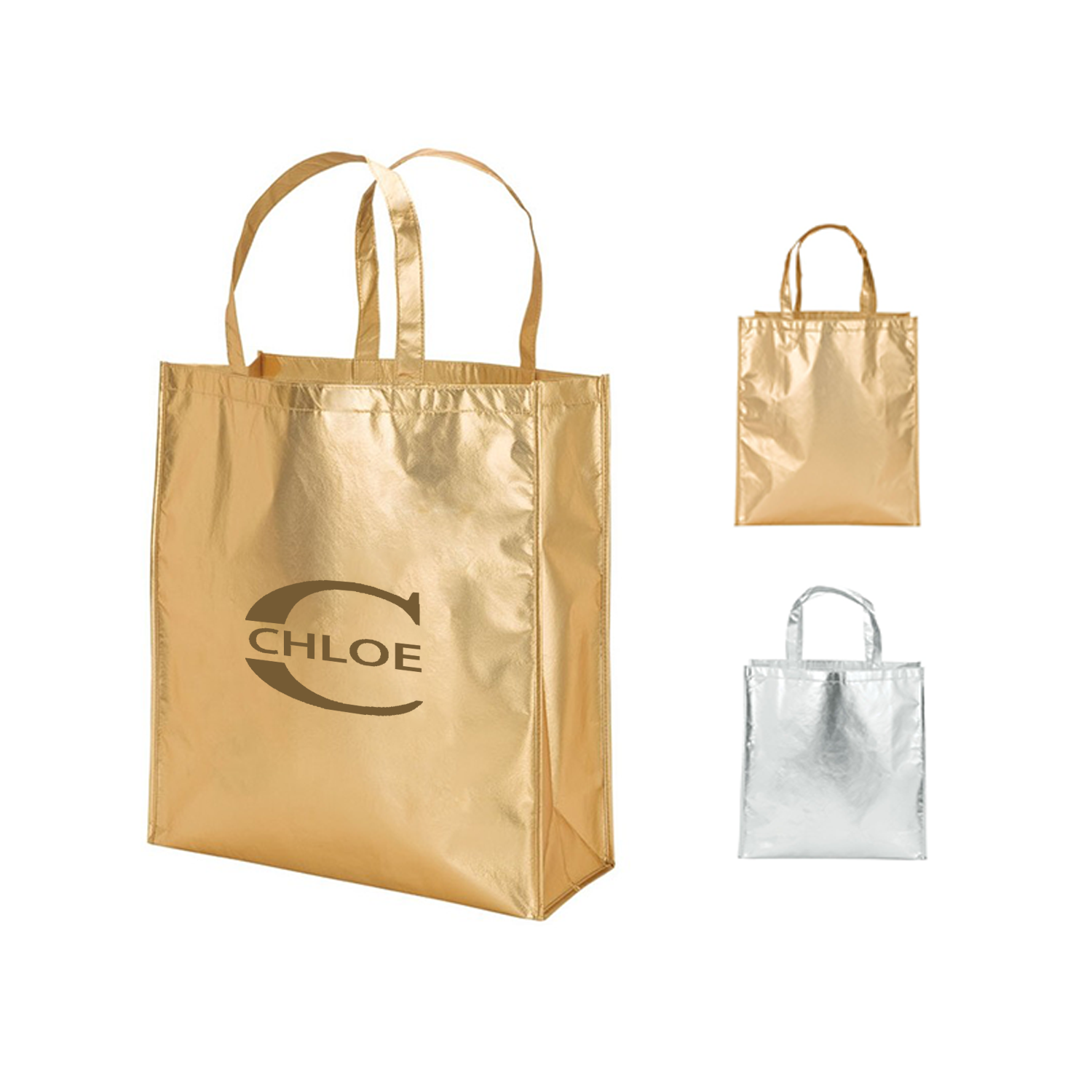 Laminated Metallic Tote Bag 1