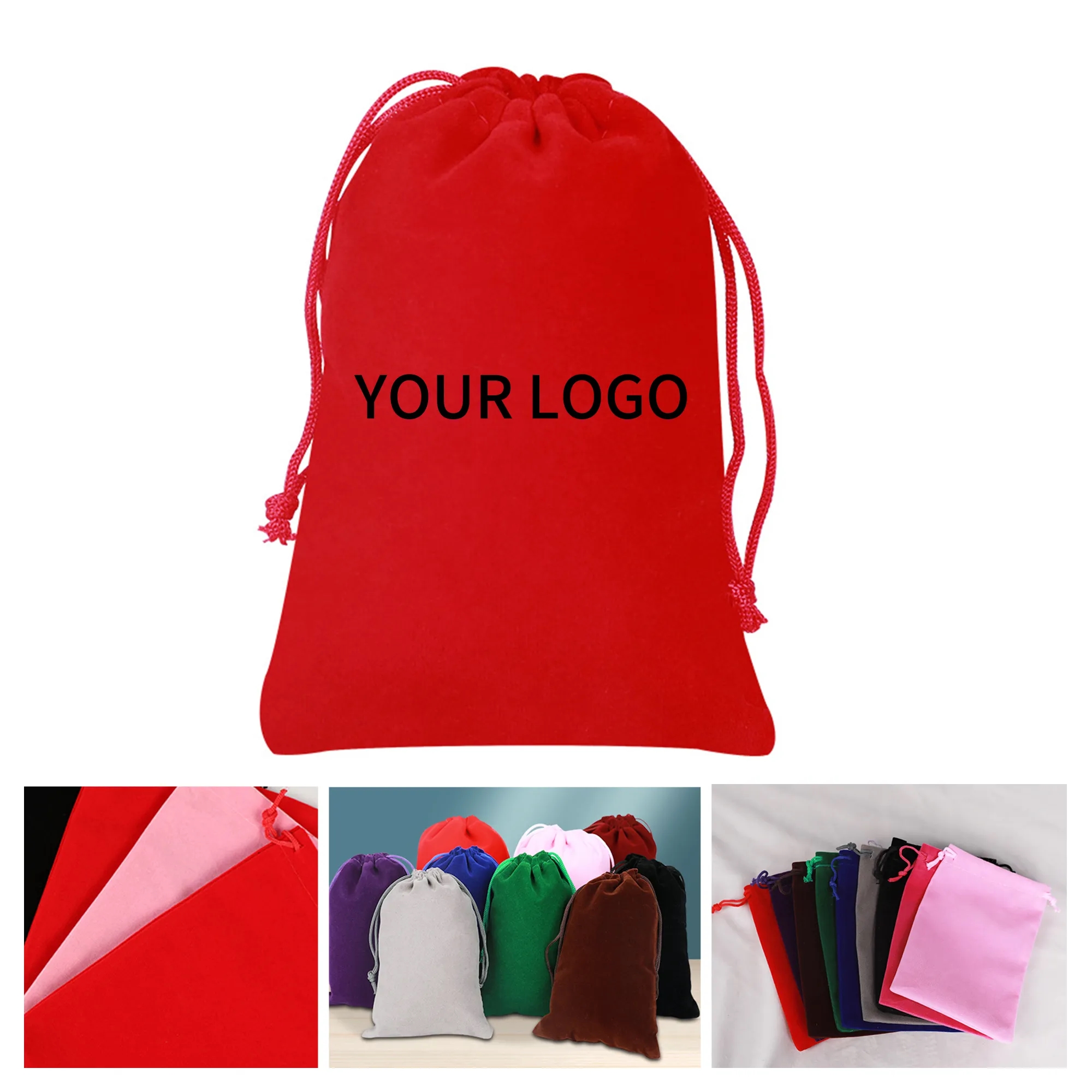 Christmas Drawstring Gift Bags with Tags Tote 2