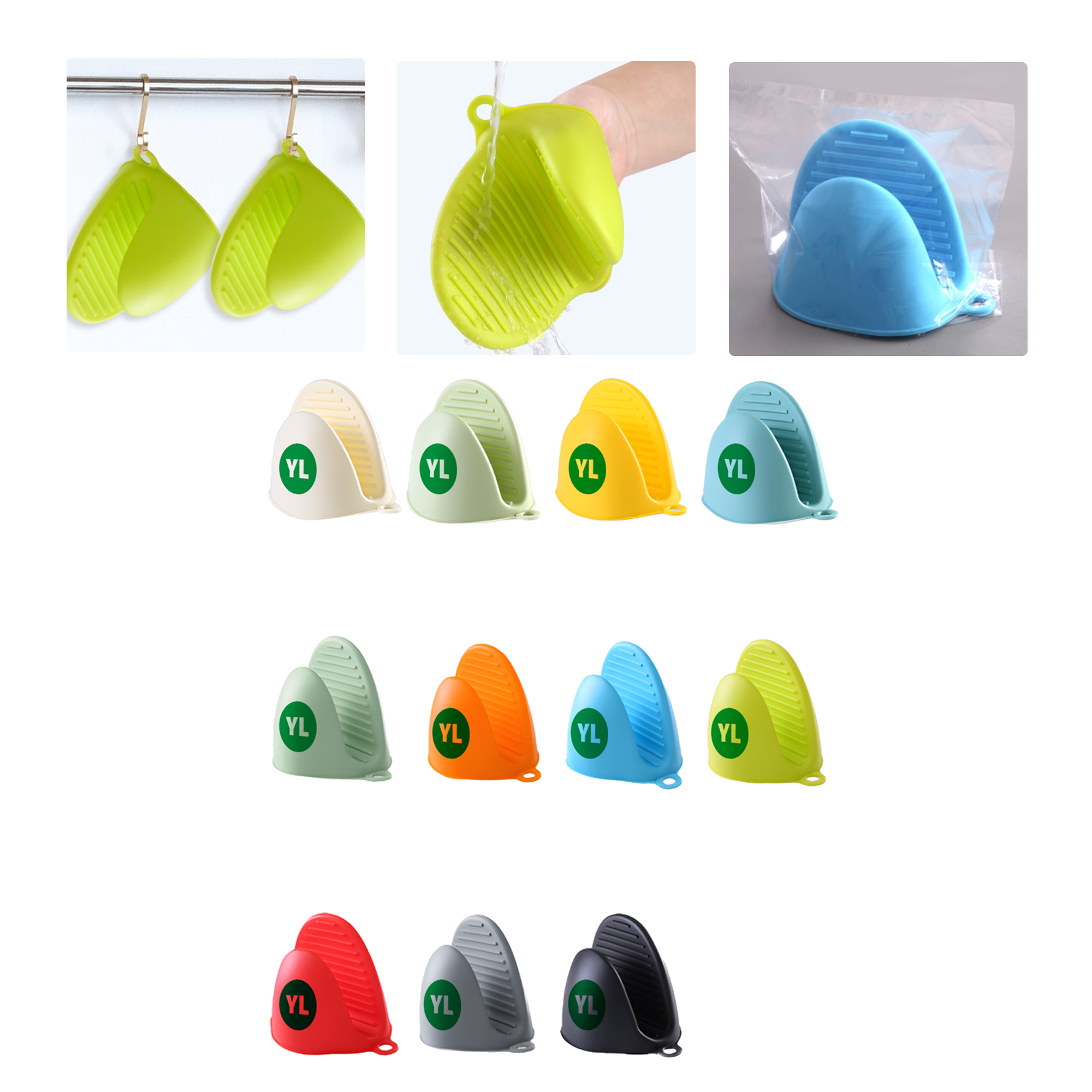 MOQ50 Custom Silicone Pad Glove For Heat Protection 2