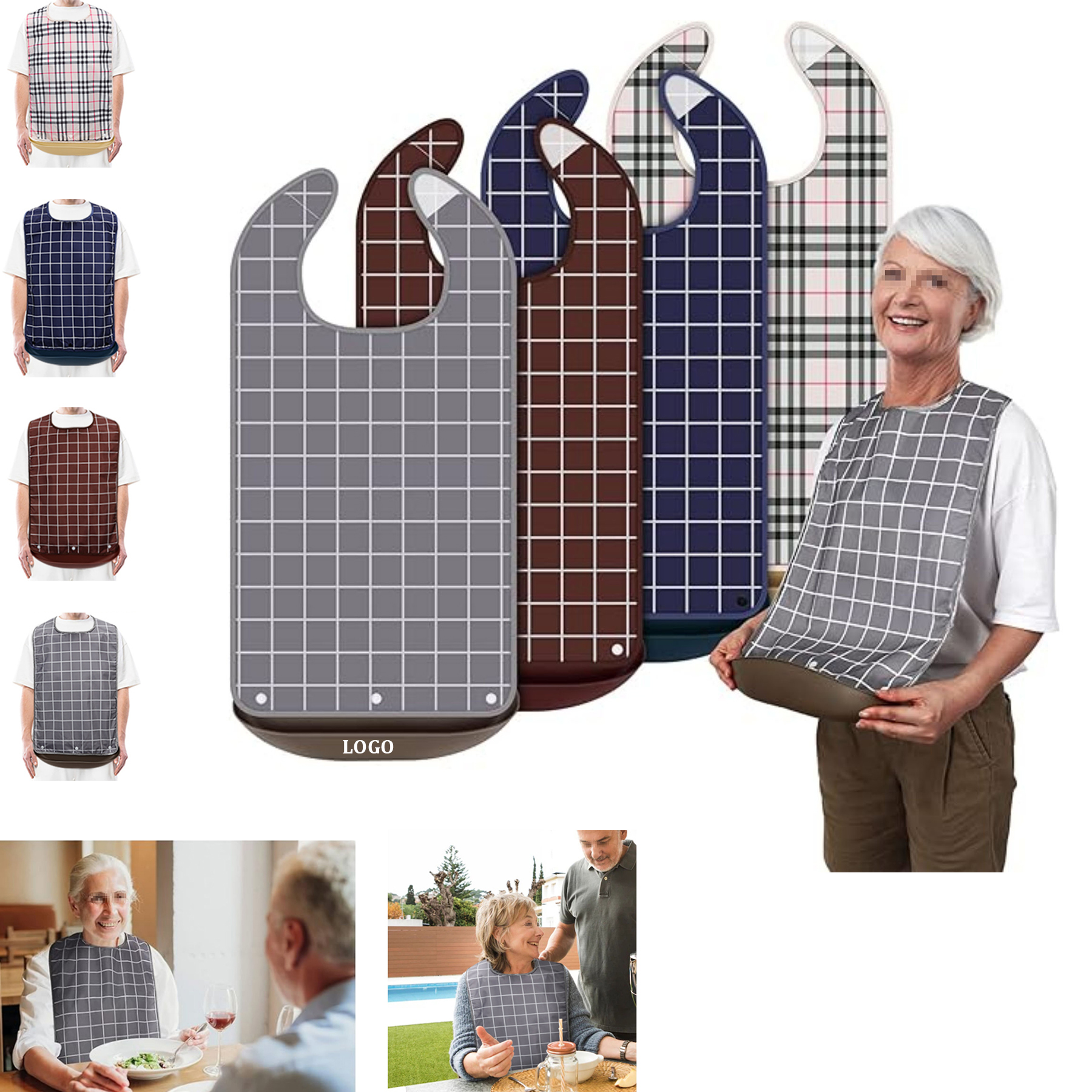 Waterproof Eating Adult Bib 4