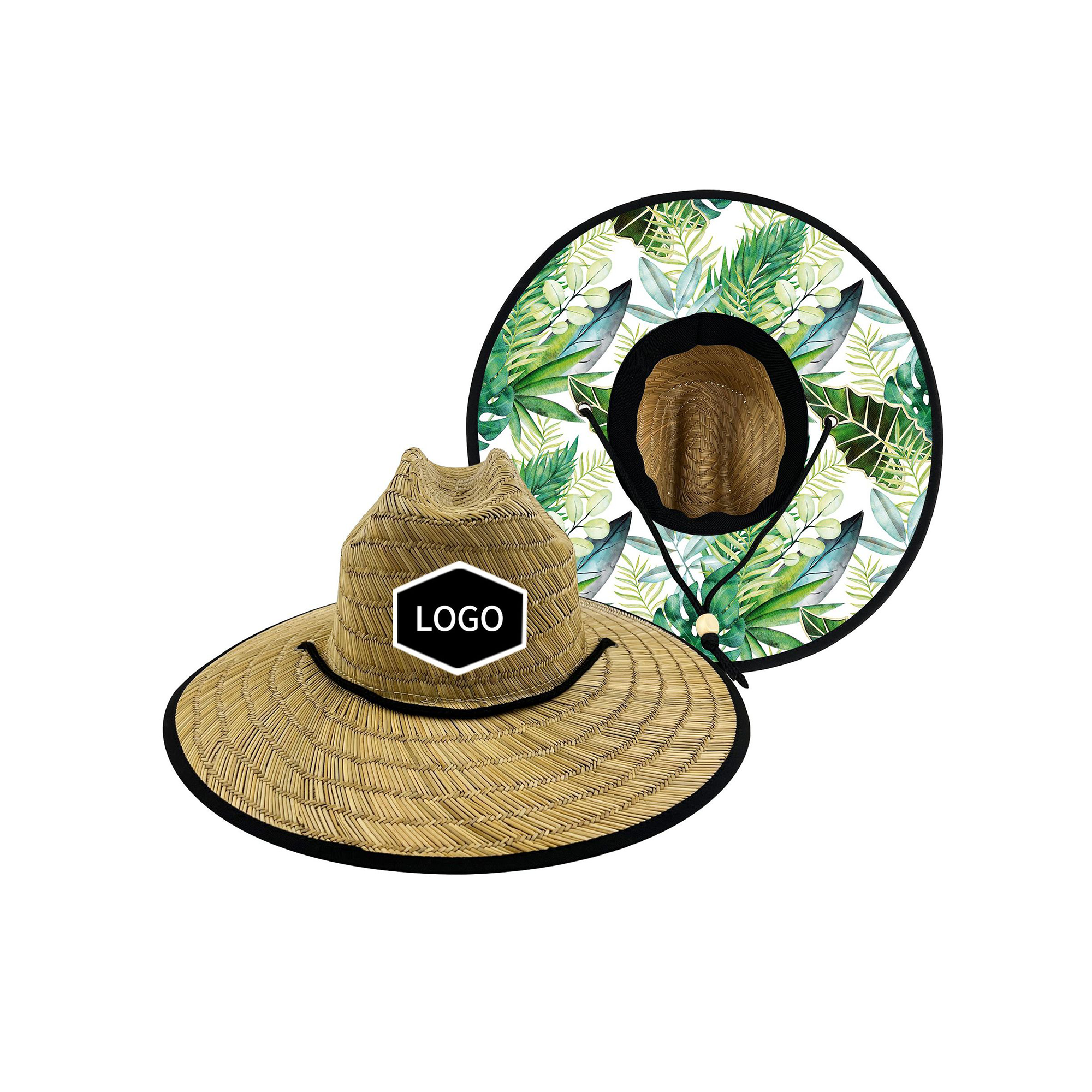 Lifeguard Sun Style Woven Grass Wide Brim 22" 15