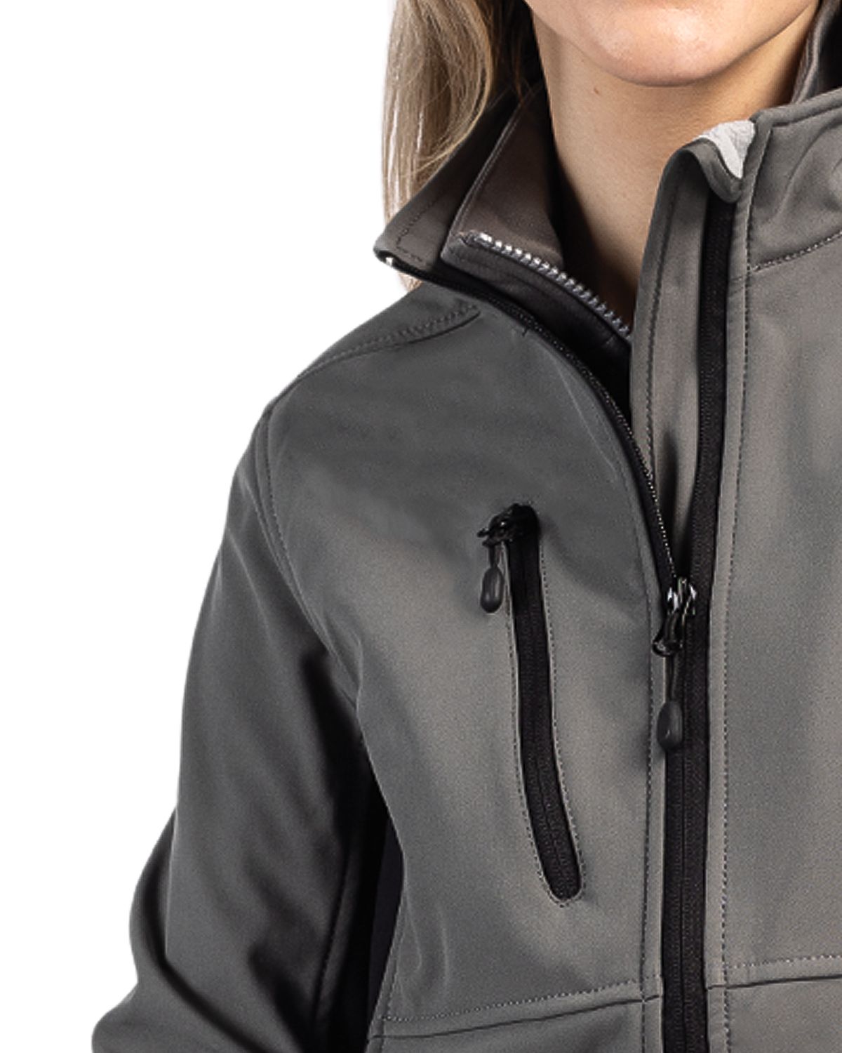 Clique Narvik Recycled Colorblock Stretch Softshell Womens Full Zip Jacket 21