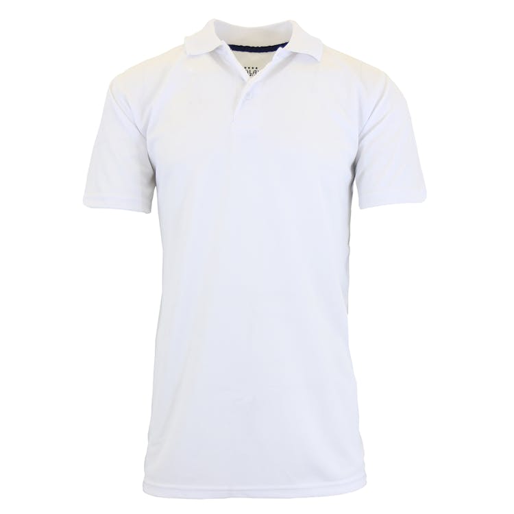 Men's Dry Fit Polo Shirts - White Small-2XL Moisture-Wicking 2