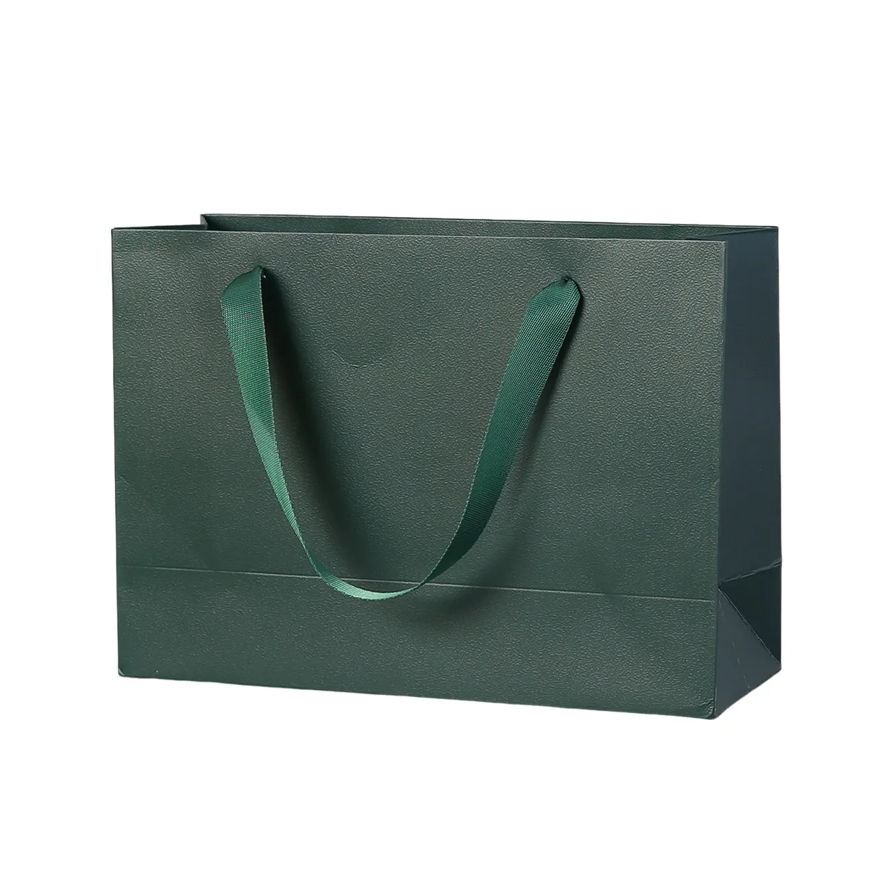 Recyclable Kraft Paper Bag 13x10 with Ribbon Handles 5