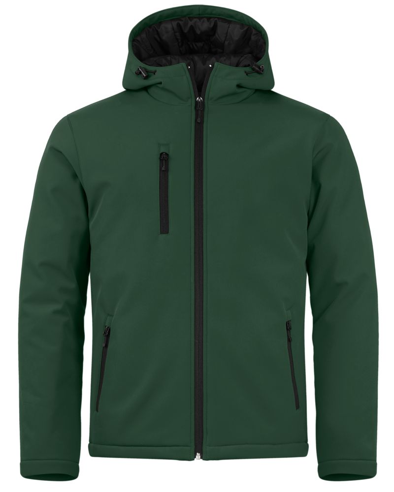 Clique Equinox Insulated Softshell Mens Full Zip Hooded Jacket 19