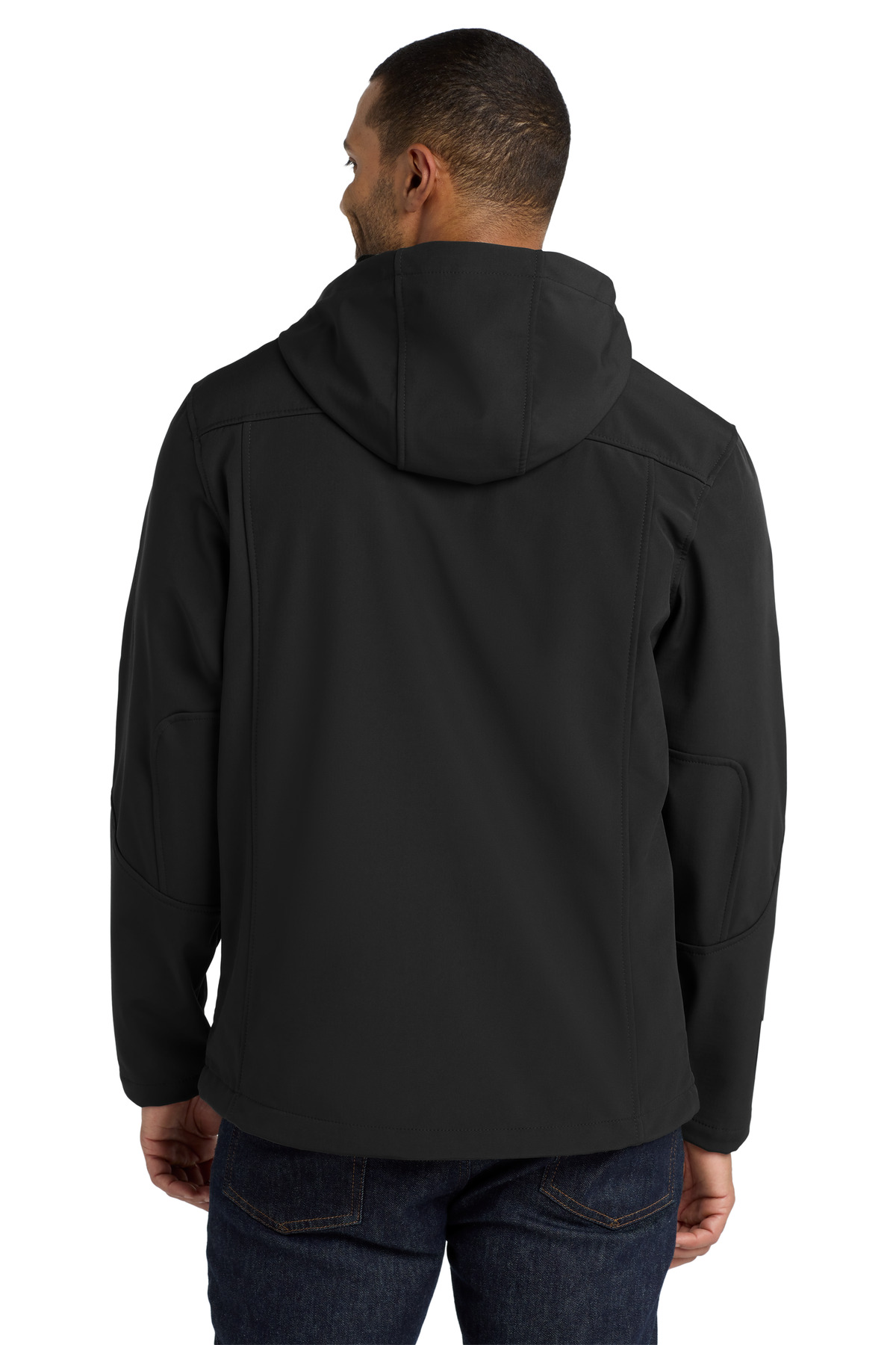 Textured Hooded Soft Shell Jacket