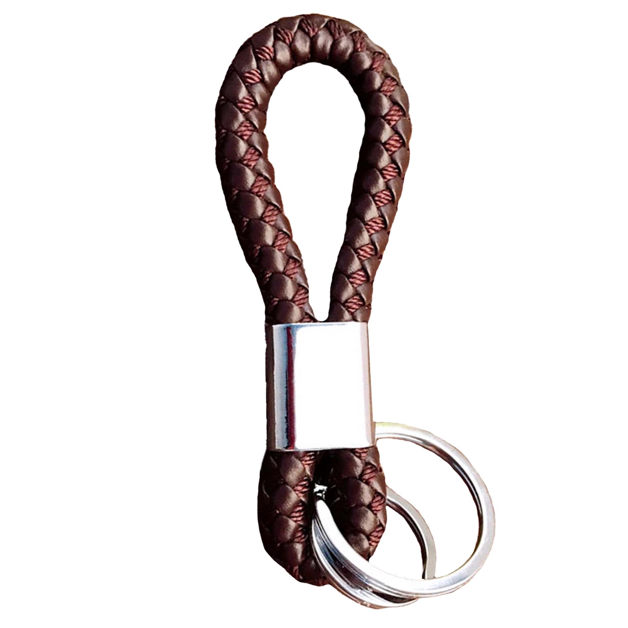 PU Braided Lanyard Keychain 2