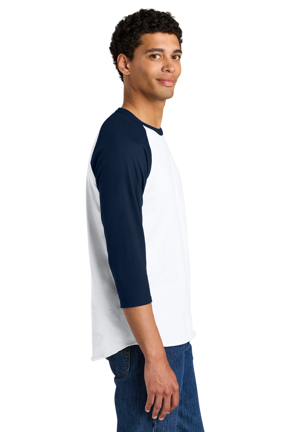 Jerzees Unisex Premium Blend Combed Ring Spun 3/4-Sleeve Raglan 560R 2