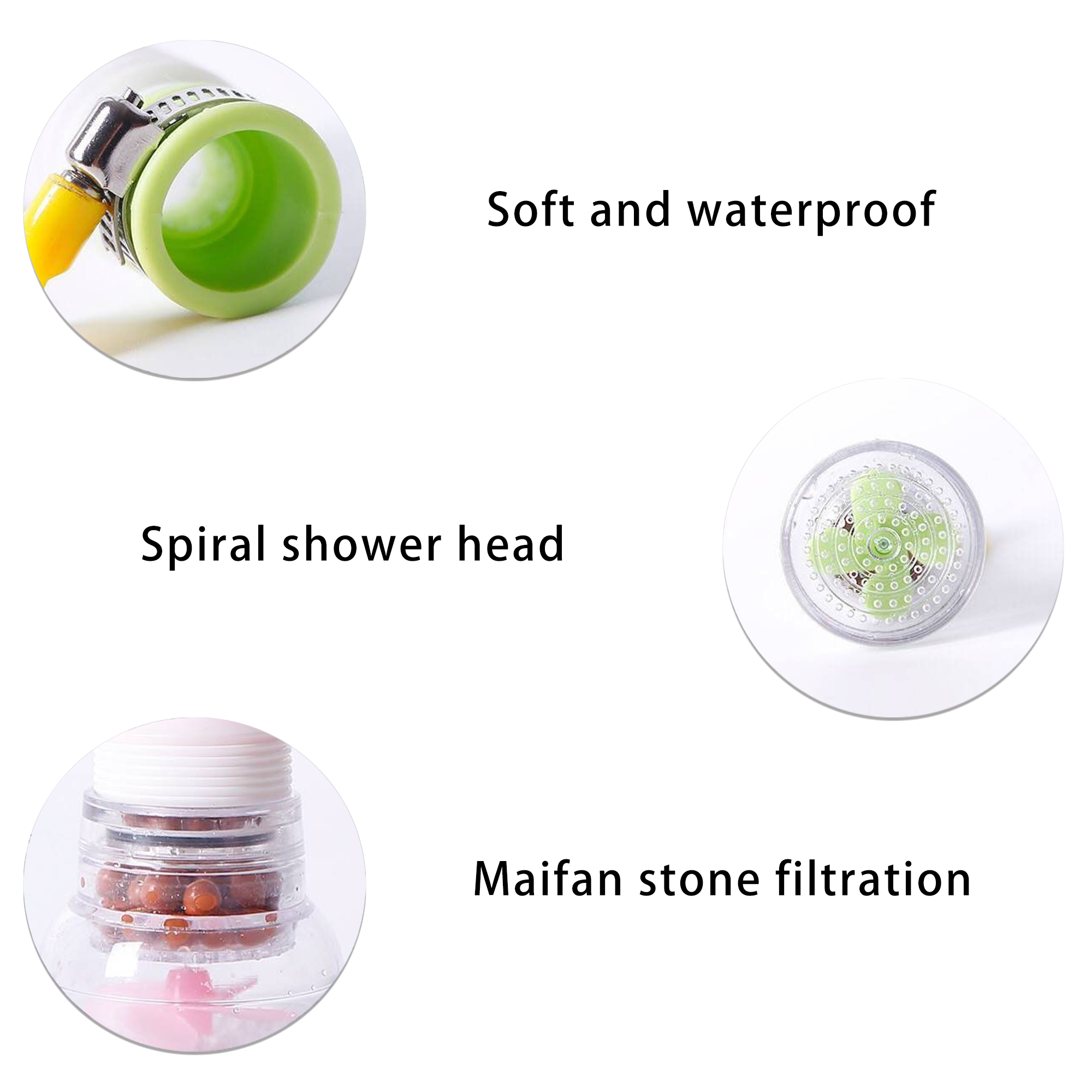 Faucet splash-proof aerator filter 4