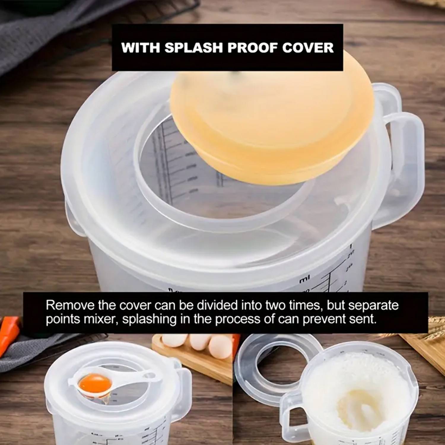 85 OZ Plastic Measuring Cup w/ Graduated Mixing Bowl 3