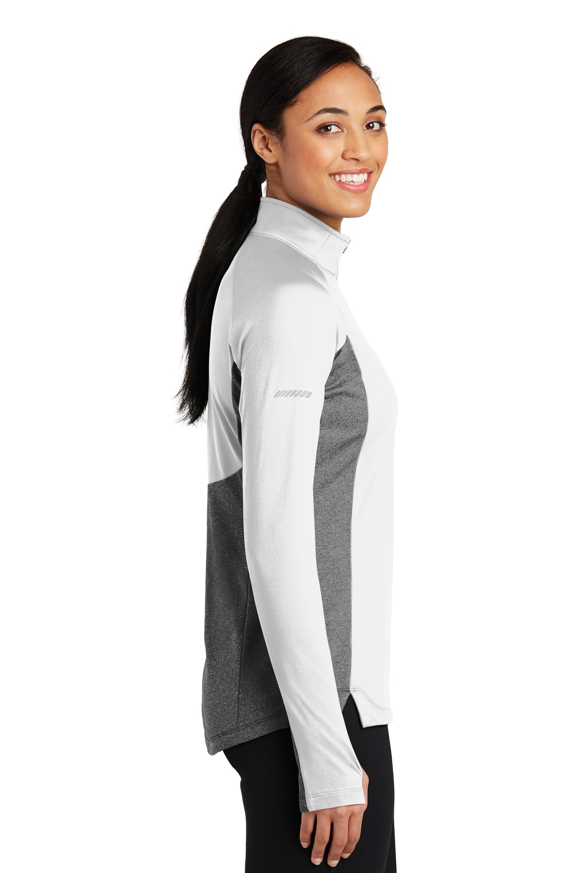 Sport-Tek Women's Sport-Wick Stretch Contrast 1/4-Zip Pullover. LST854 18