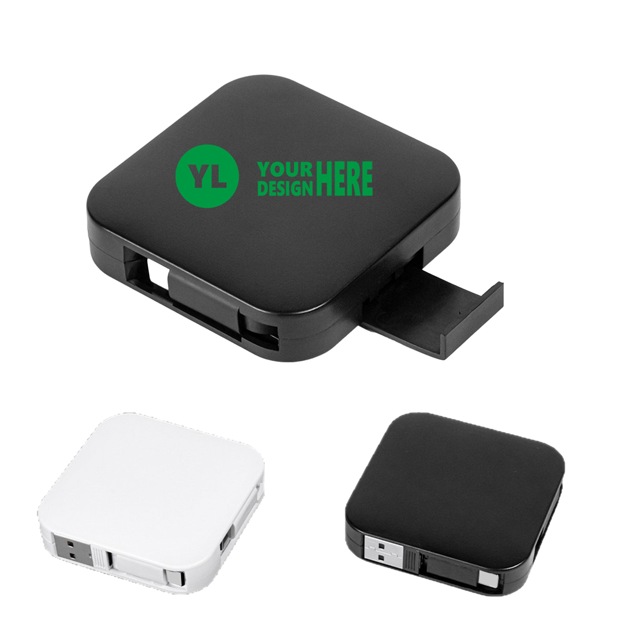 65W 4-In-1 Retractable Cable With Phone Stand 2