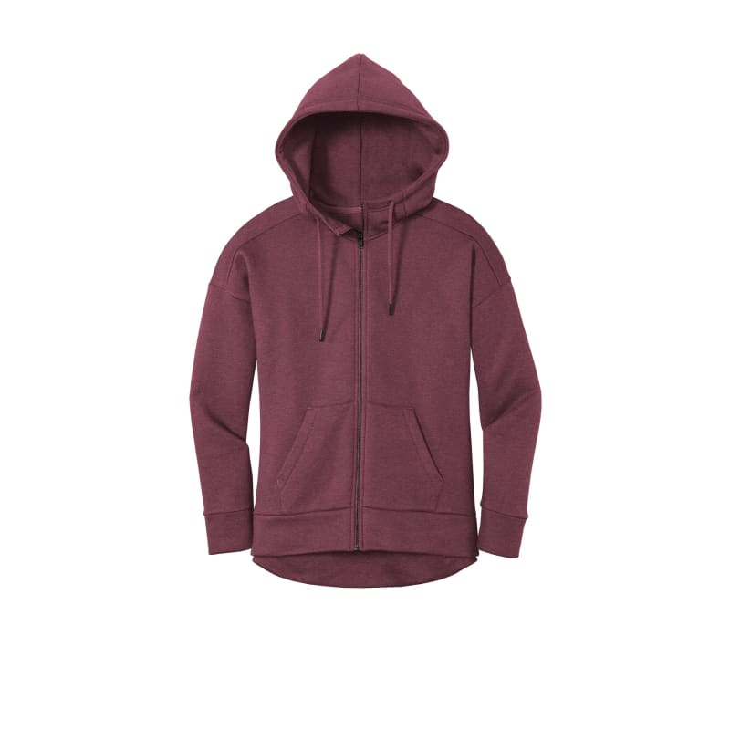 District Women's Perfect Weight Fleece Drop Shoulder Full-Zip Hoodie 10