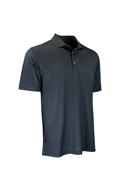 Greg Norman Micro Pique Spinner Print Polo 3