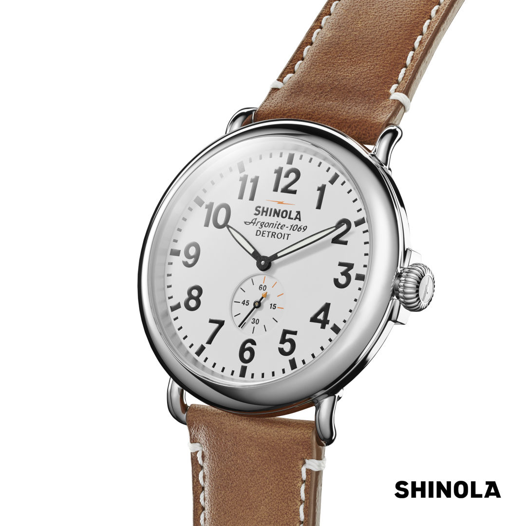 Shinola® Runwell Watch - White/Tan 24