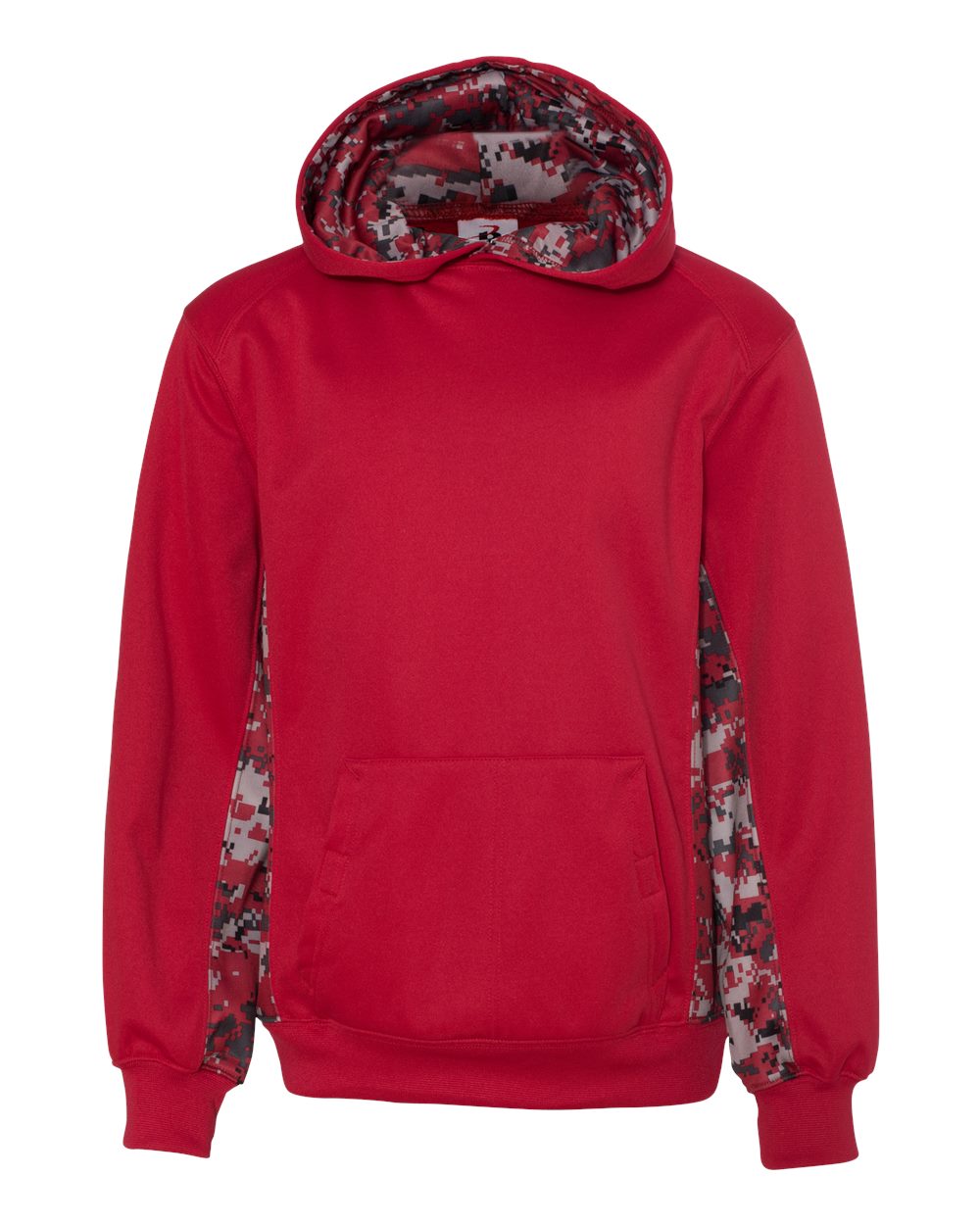 Youth Digital Camo Colorblock Performance Fleece Hooded Sweatshirt - 2464 24