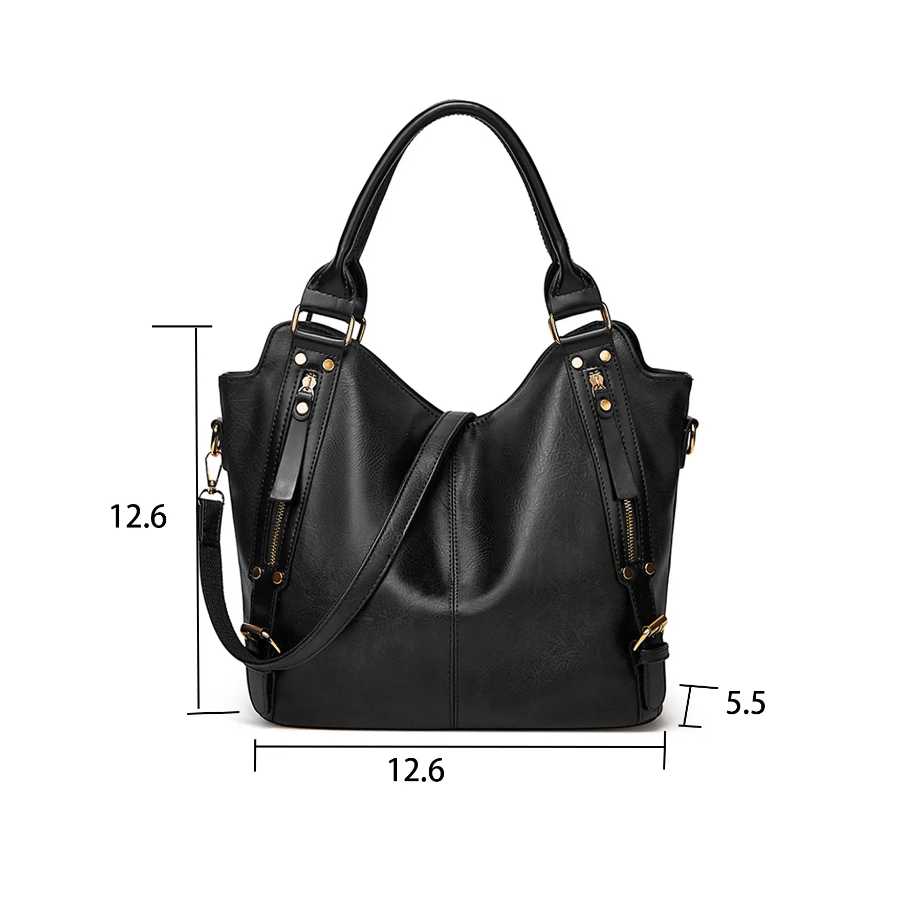 PU Leather Large Purse Tote Bag for Women 5