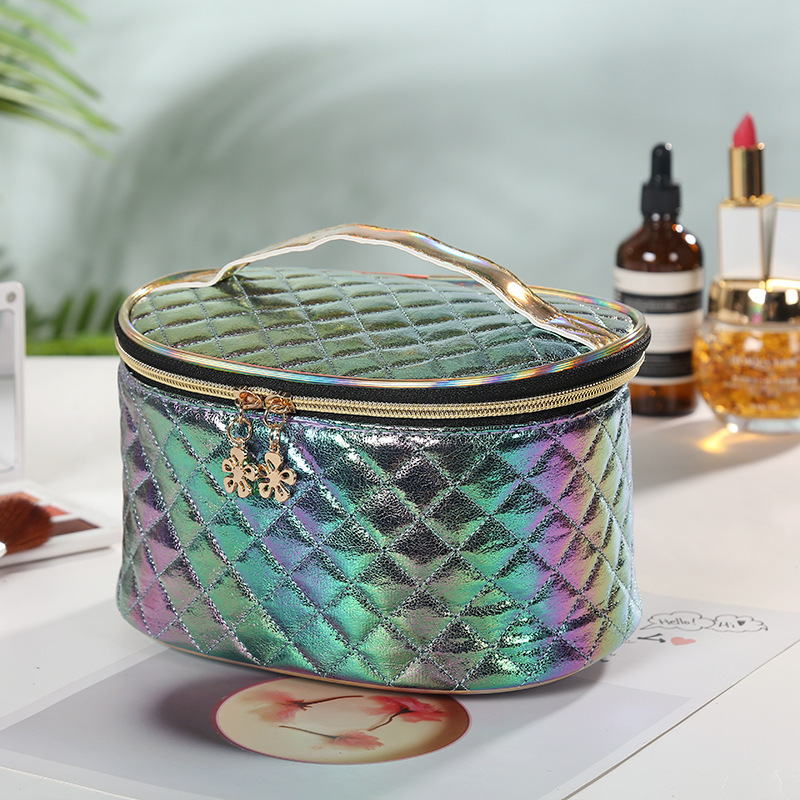 Holographic Argyle Toiletry Bag Cosmetic Bag 5