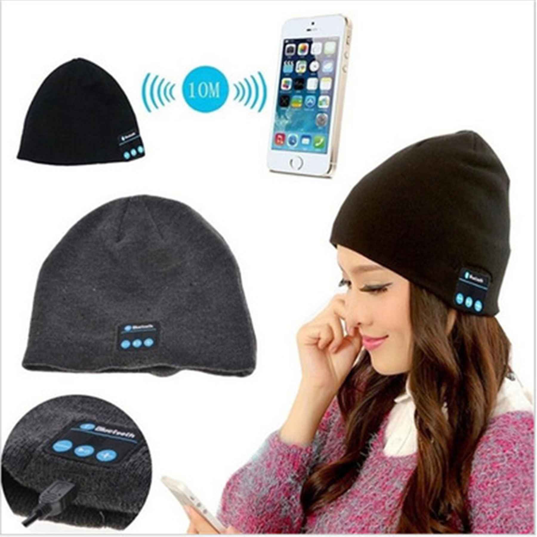 Winter Bluetooth Beanies Hat 2