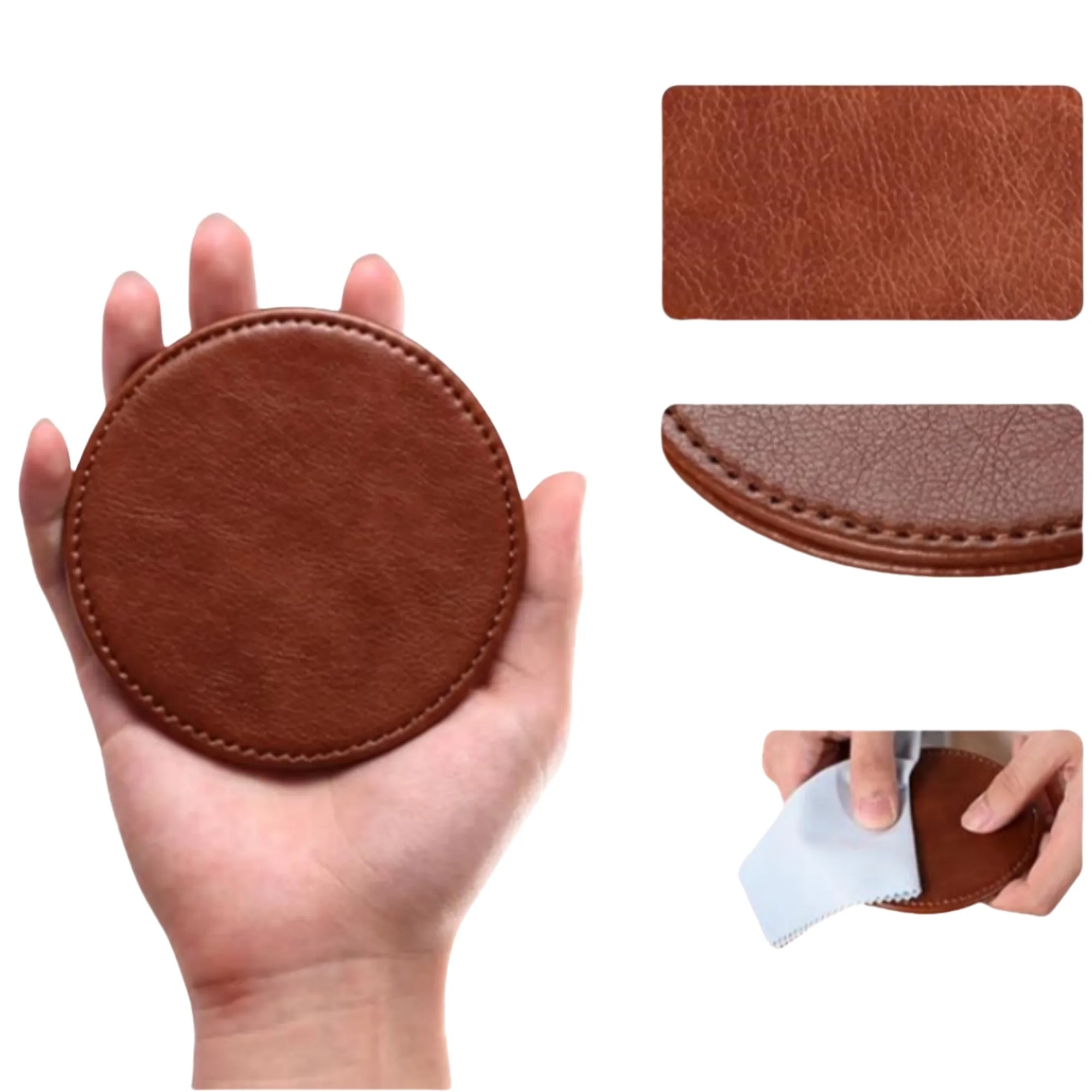 PU Leather Drink Coaster 3