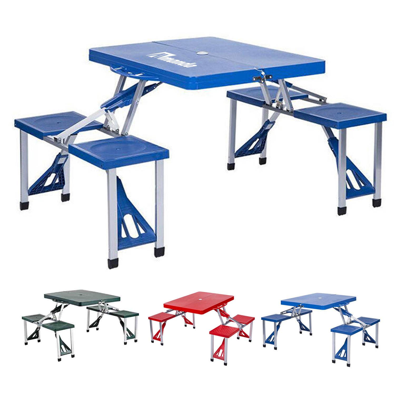 Plastic Portable Unit-Style Folding Camping Table 3
