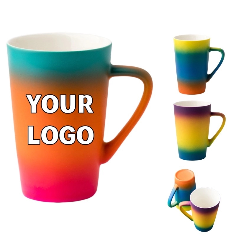 Custom 13 oz. Frosted Gradient Ceramic Mugs 2